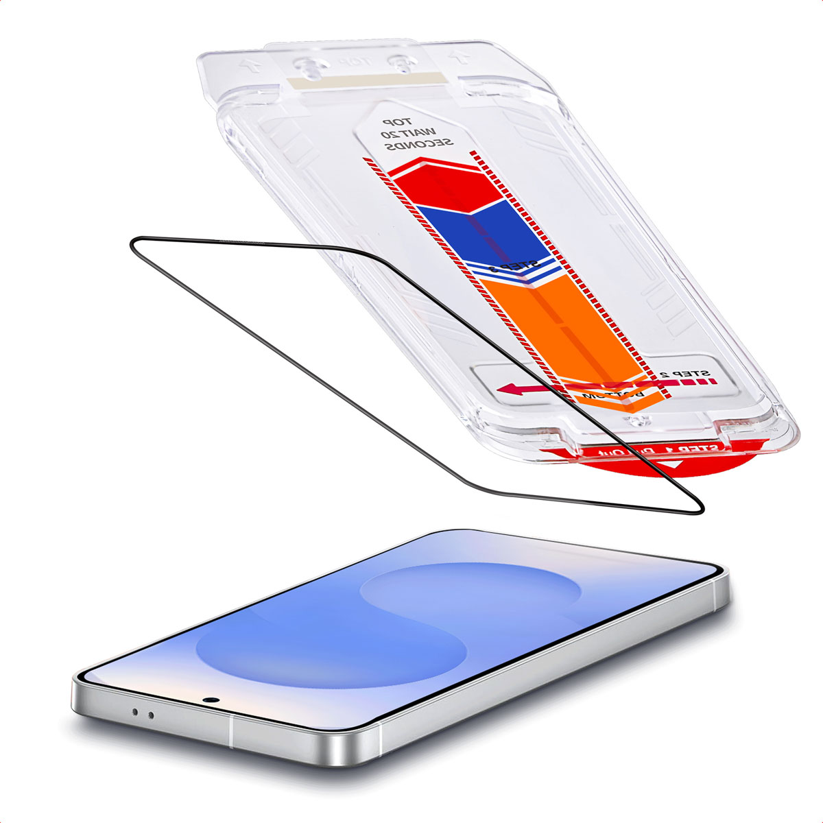 Accezz Gehard Glas Screenprotector + Applicator voor de Samsung Galaxy S25 / S24