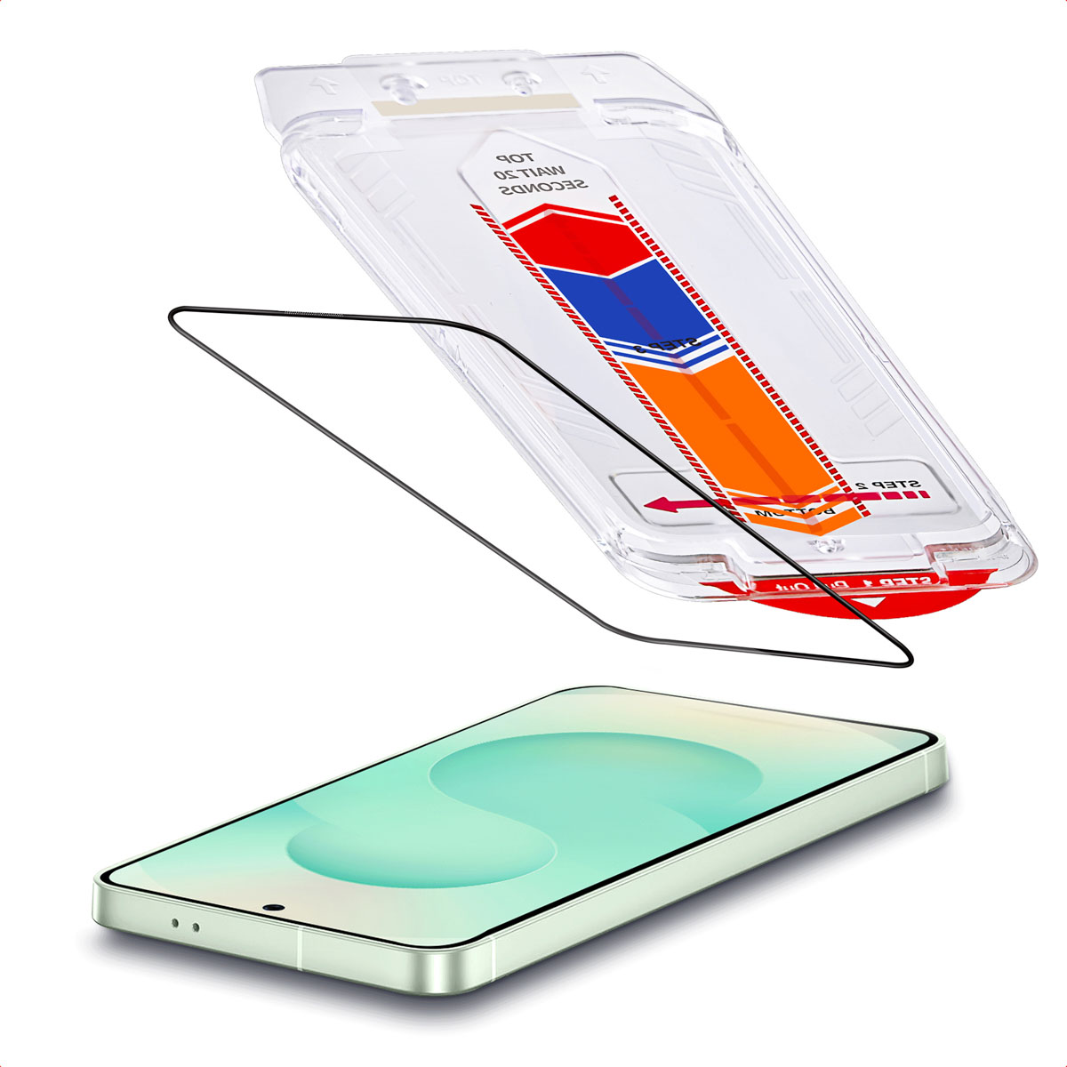 Accezz Gehard Glas Screenprotector + Applicator voor de Samsung Galaxy S24 Plus / S25 Plus