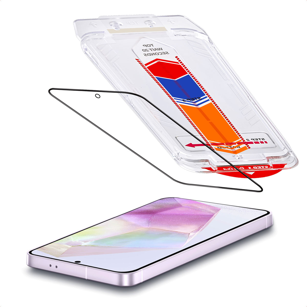 Accezz Gehard Glas Screenprotector + Applicator voor de Samsung Galaxy A35
