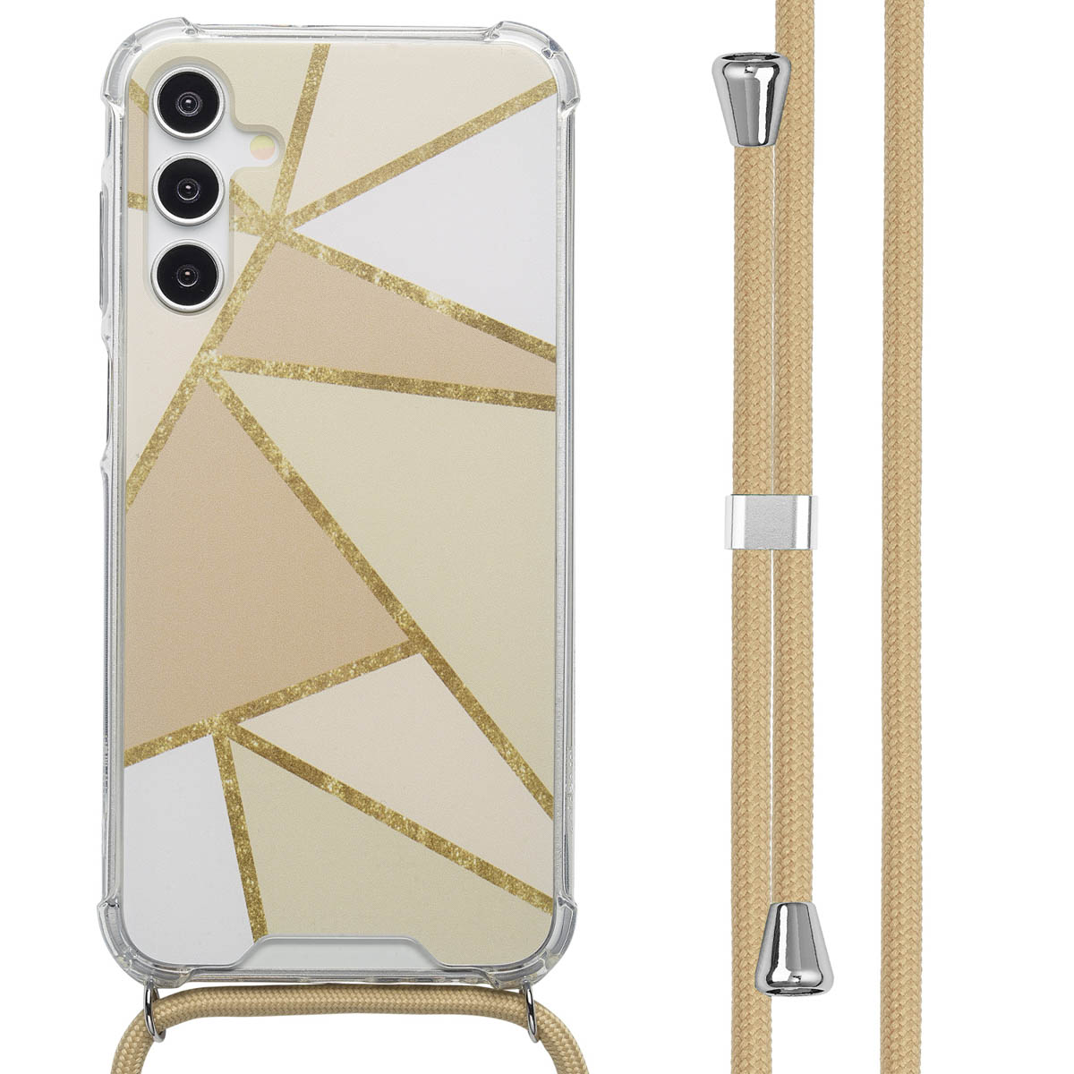 imoshion Coque Design avec cordon Samsung Galaxy A15 (5G) - Beige Graphic