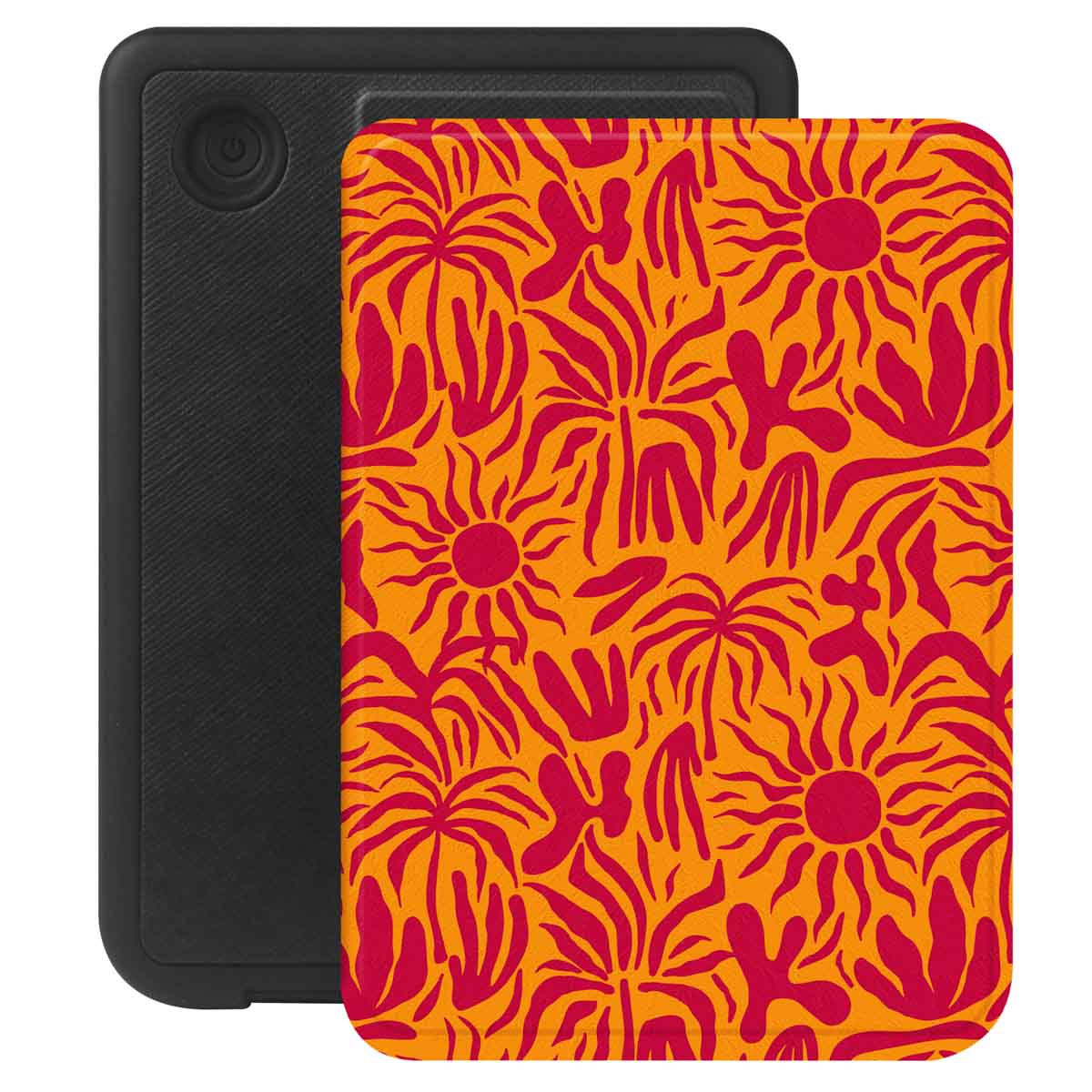 Selencia Vivid Bookcase voor de Kobo Clara Colour / Clara BW - Tropical Vibes Apricot