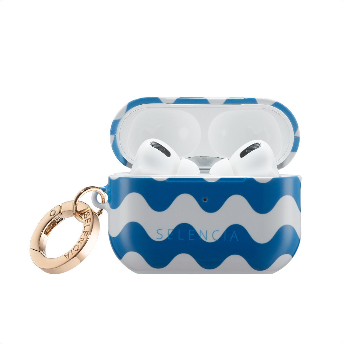 Selencia Coque Vivid  Apple AirPods Pro 2 - Wave Vibes Classic Blue