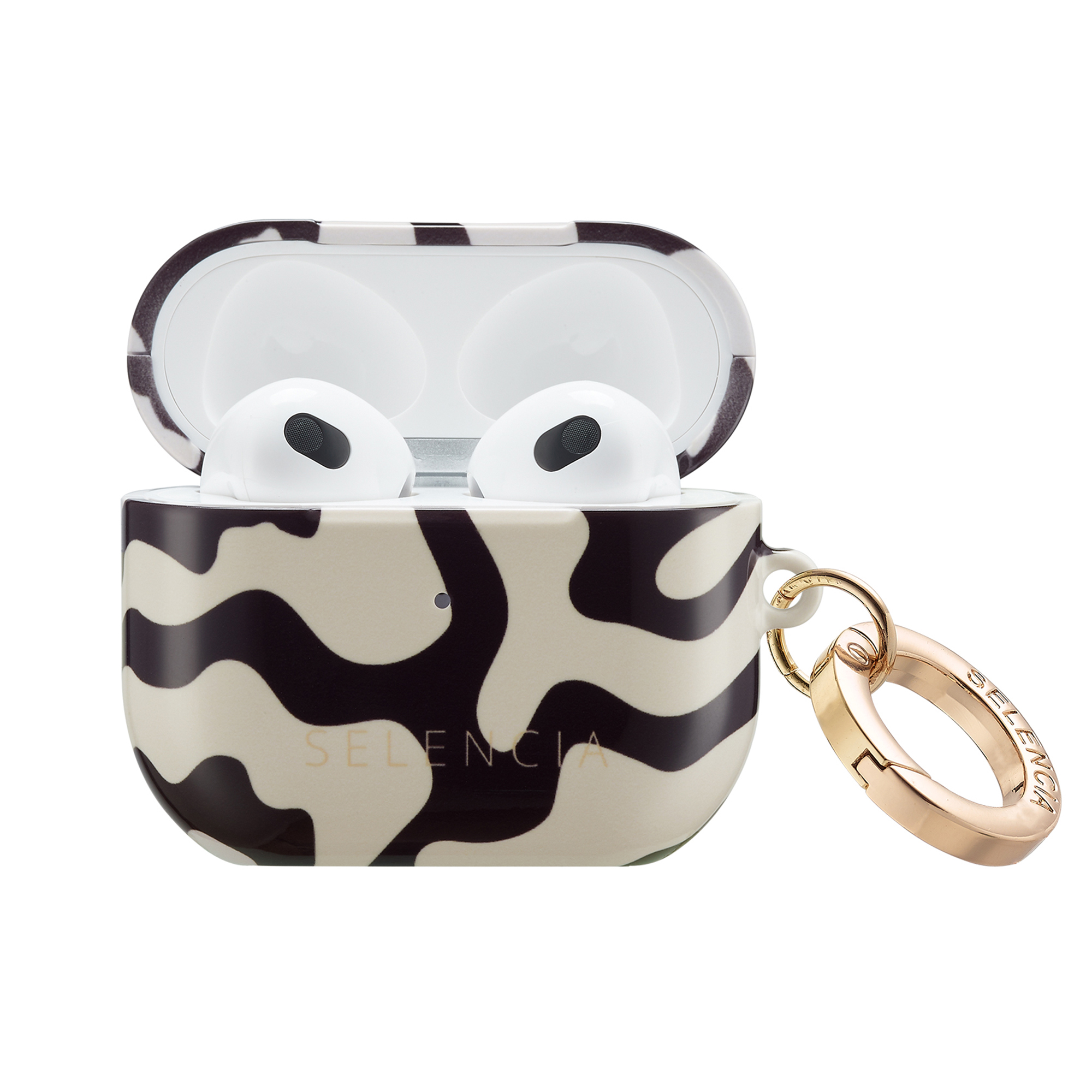 Selencia Coque Vivid Apple Airpods 3 - Art Wave Black