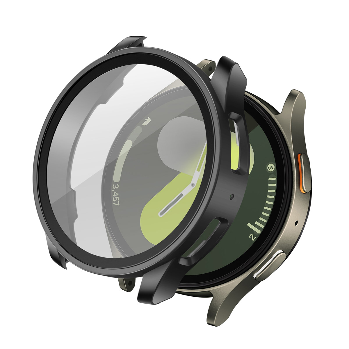 imoshion Full Cover Hardcase voor de Samsung Galaxy Watch 7 - 40 mm - Zwart