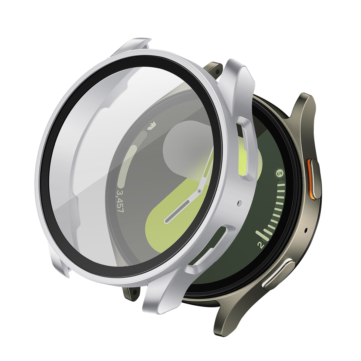 imoshion Full Cover Hardcase voor de Samsung Galaxy Watch 7 - 40 mm - Zilver