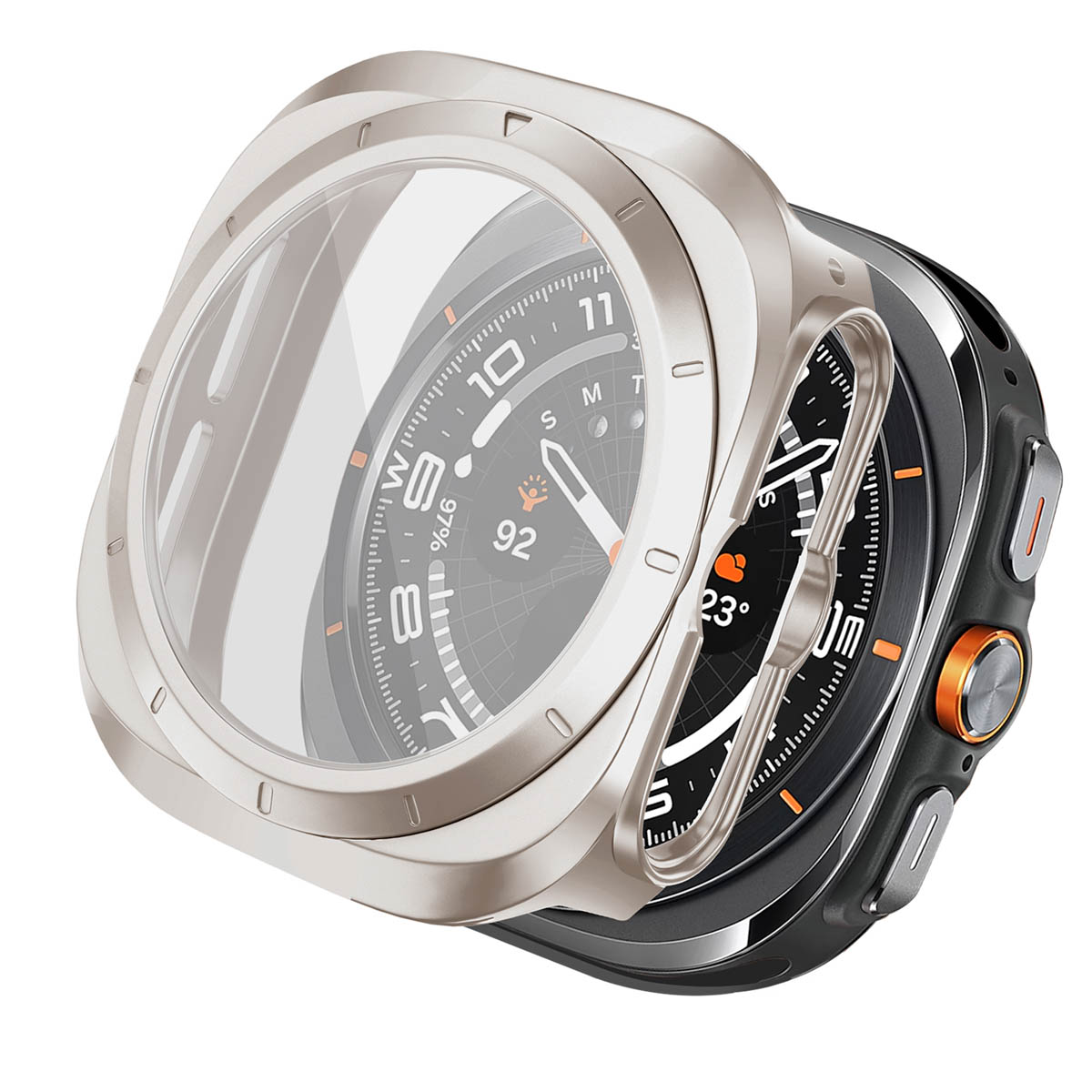imoshion Full Cover Hardcase voor de Samsung Galaxy Watch Ultra (2024/2025) - Starlight