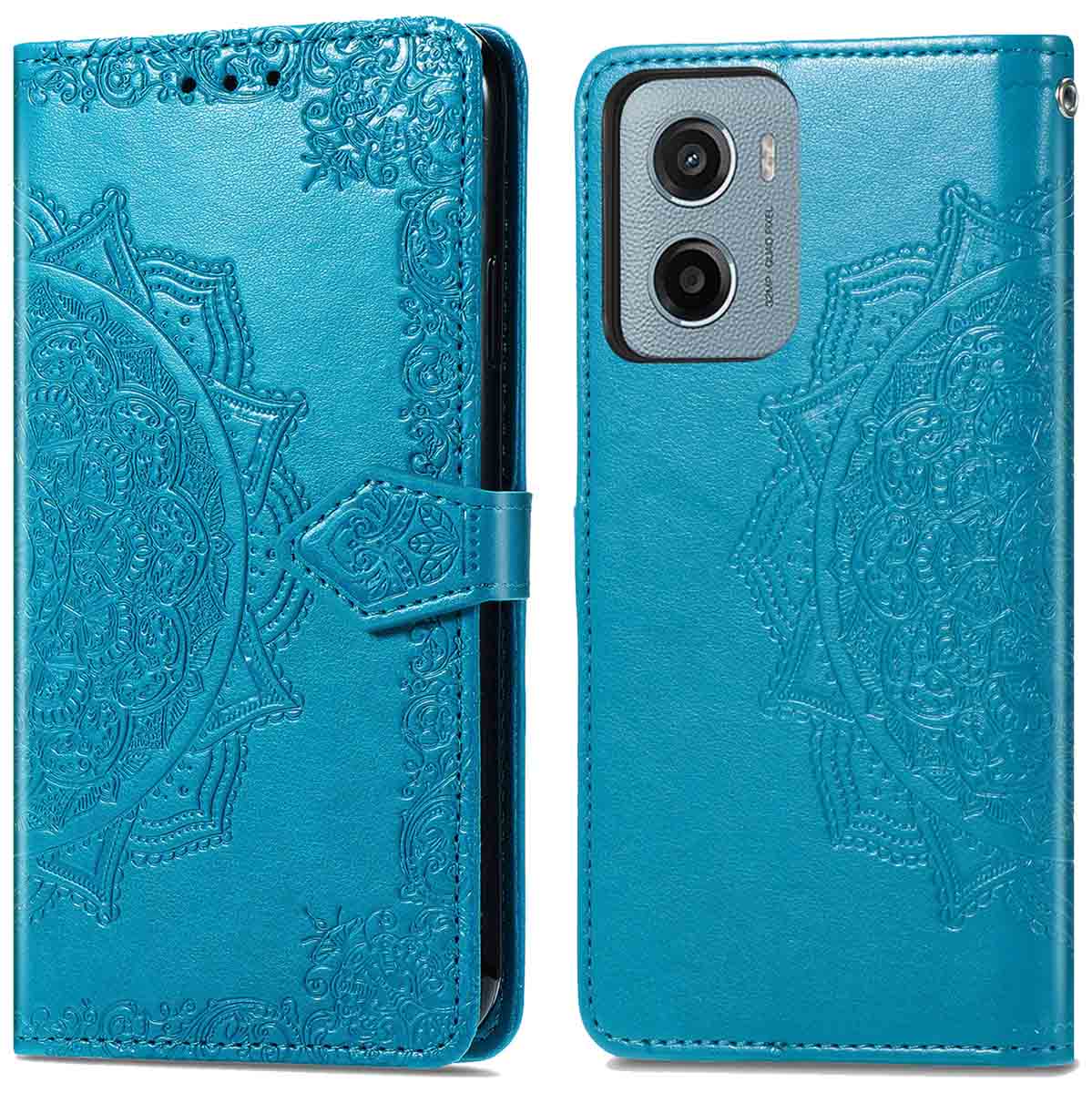 imoshion Mandala Bookcase voor de Motorola Moto G05 / E15 - Turquoise