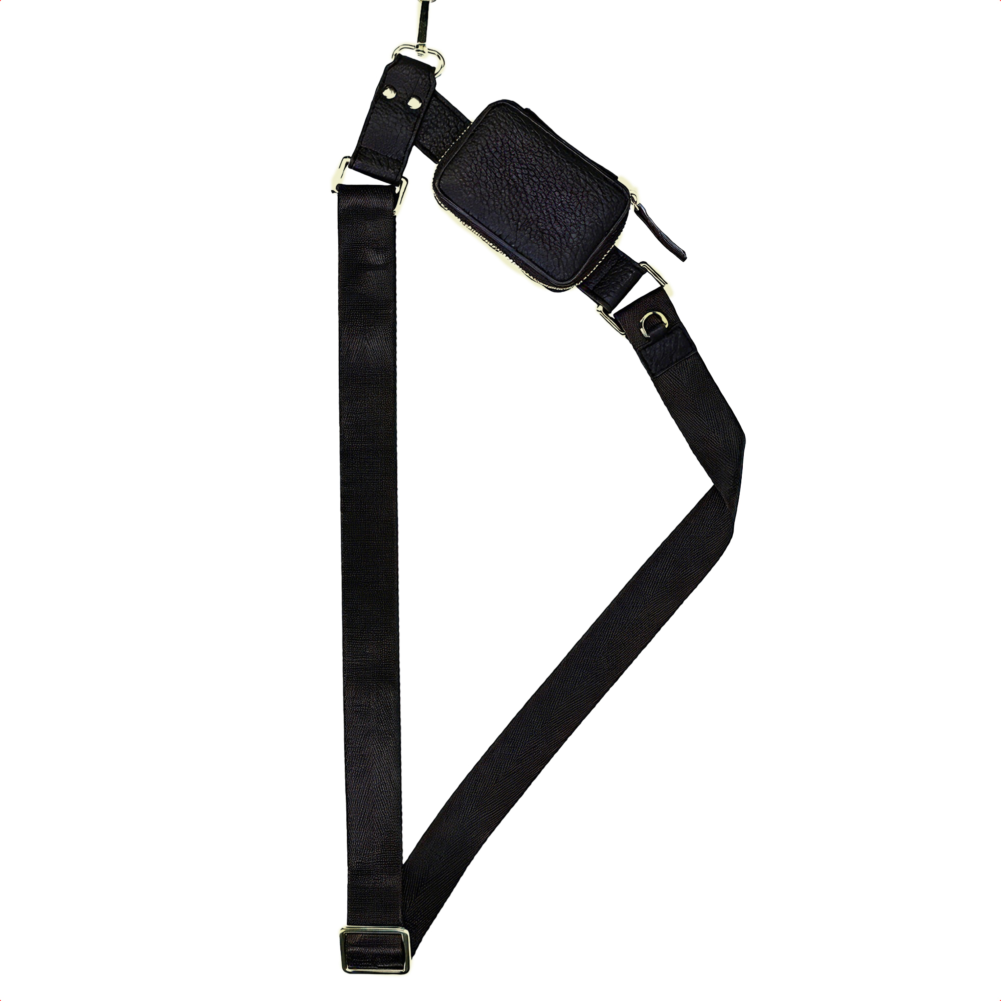 Selencia Telefoonkoord met Klein Tasje - Midnight Black
