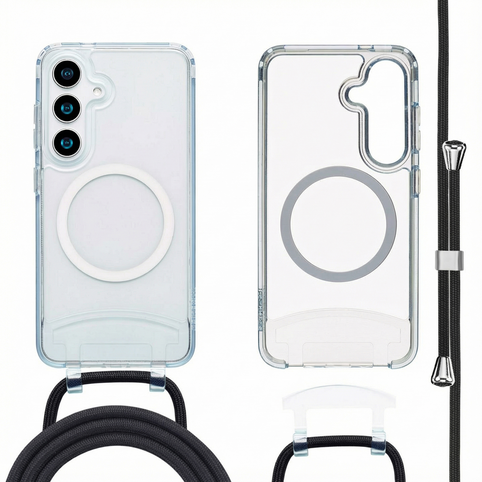 imoshion Coque MagSafe avec cordon amovible Samsung Galaxy S25 / S24 - Transparent