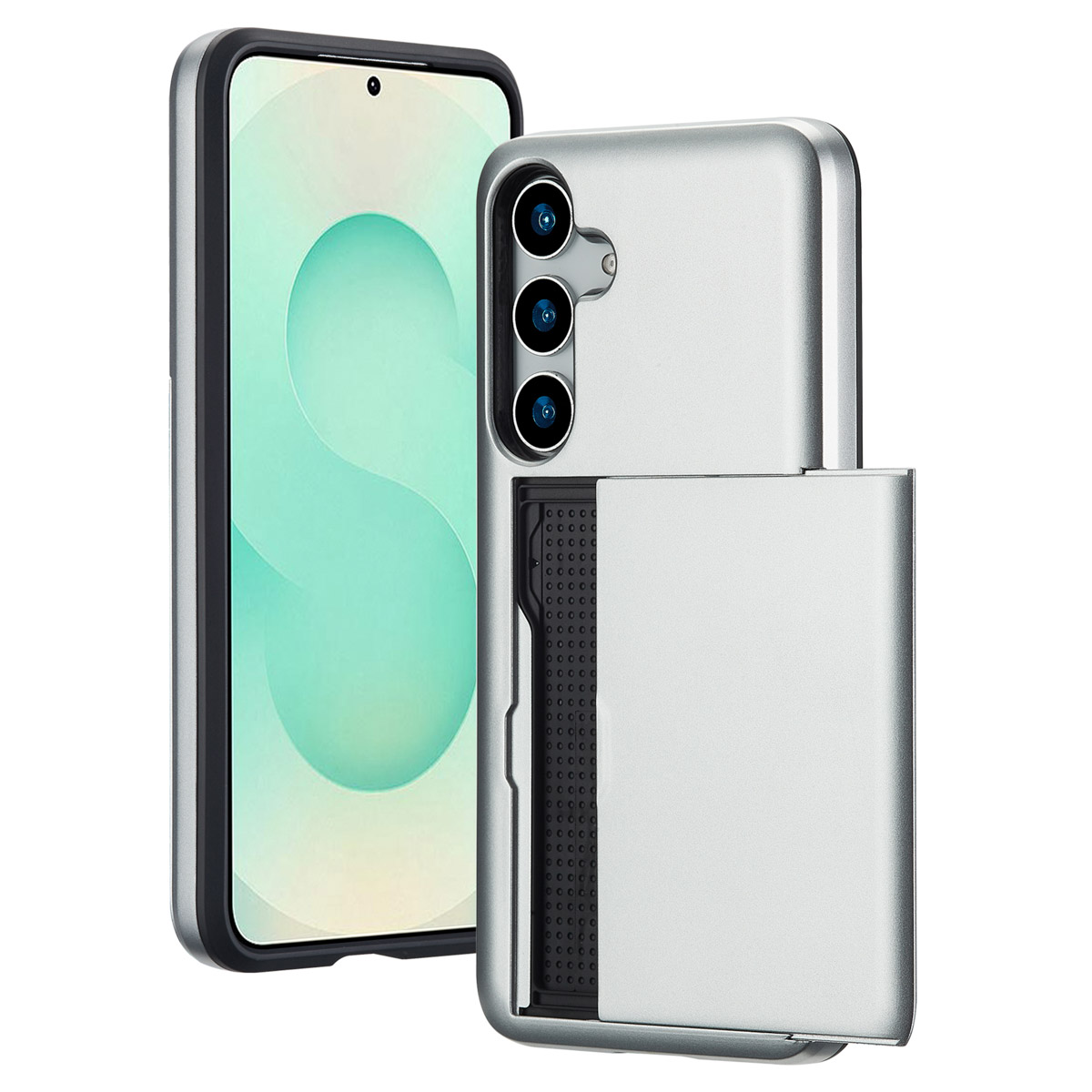 imoshion Coque arrière avec porte-cartes Samsung Galaxy S25 Plus - Gris