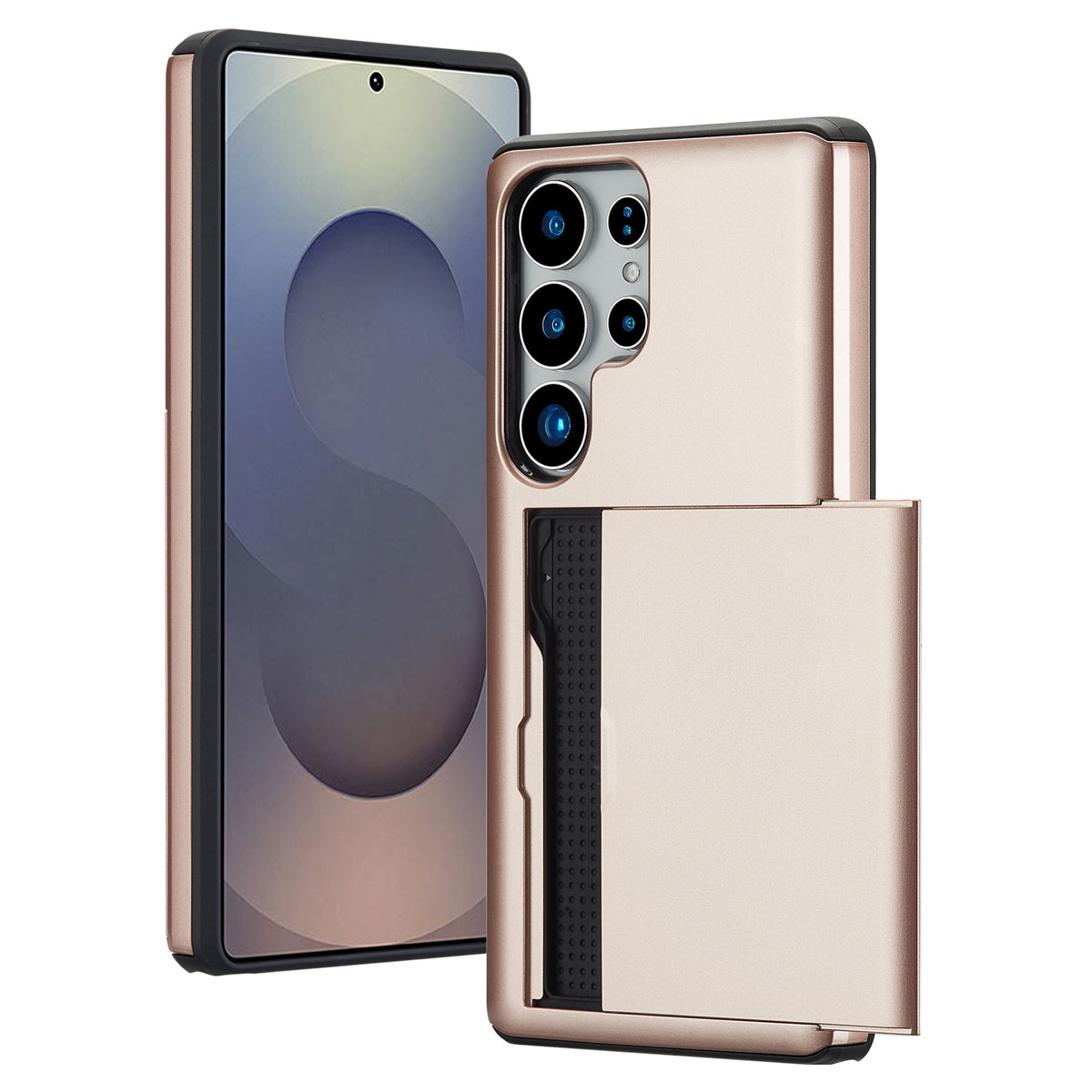 imoshion Backcover met pasjeshouder voor de Samsung Galaxy S25 Ultra - Rosé Goud