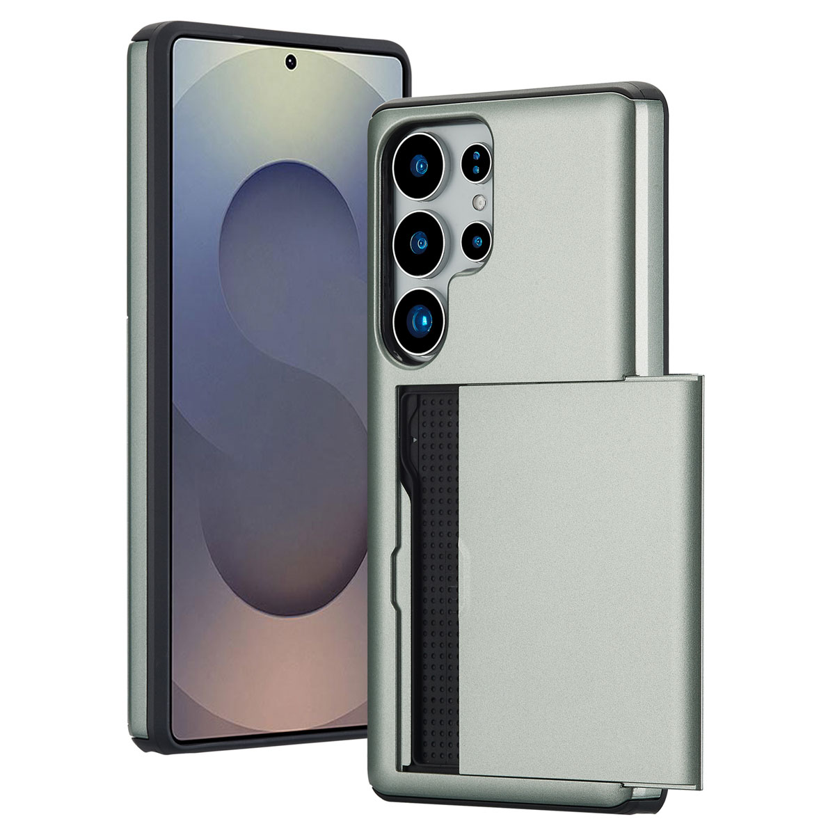 imoshion Backcover met pasjeshouder voor de Samsung Galaxy S25 Ultra - Groen