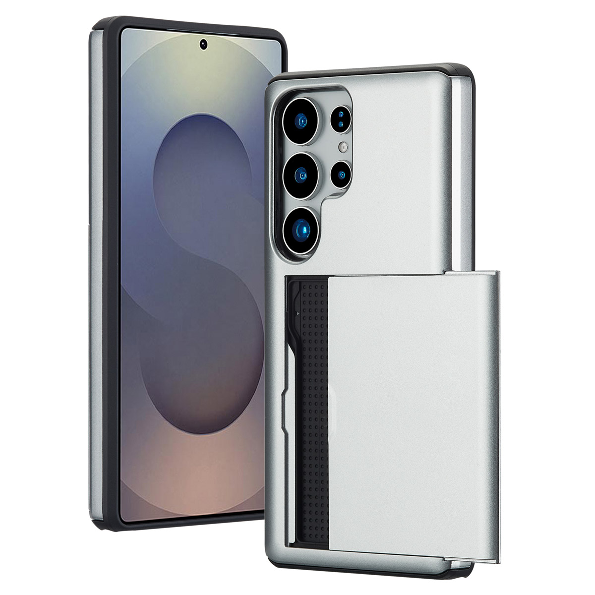 imoshion Coque arrière avec porte-cartes Samsung Galaxy S25 Ultra - Gris
