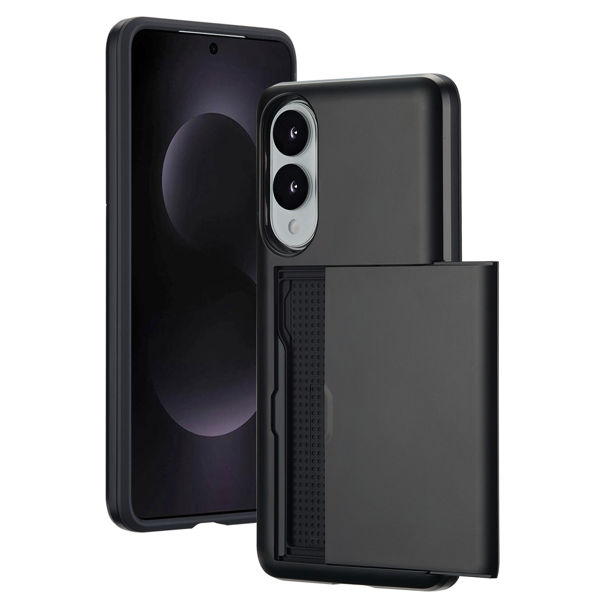 imoshion Backcover met pasjeshouder voor de Samsung Galaxy S25 Edge - Zwart