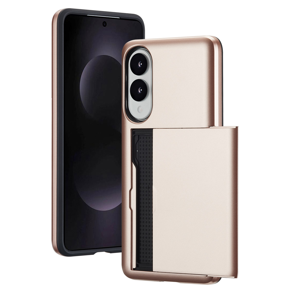 imoshion Backcover met pasjeshouder voor de Samsung Galaxy S25 Edge - Rosé Goud
