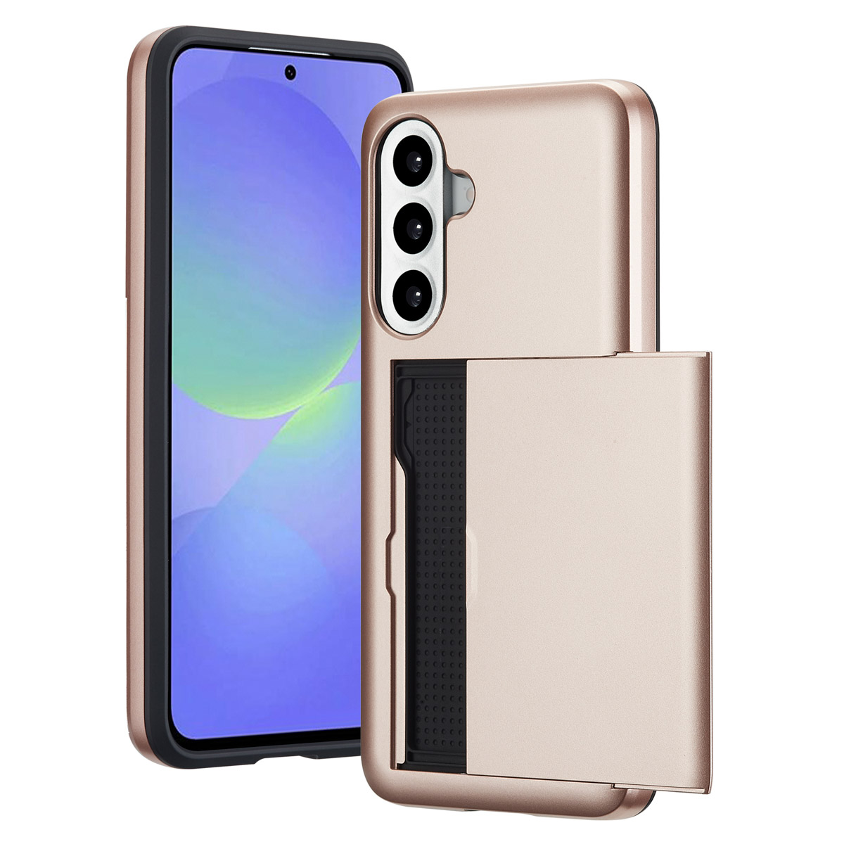 imoshion Backcover met pasjeshouder voor de Samsung Galaxy A36 / A56 - Rosé Goud