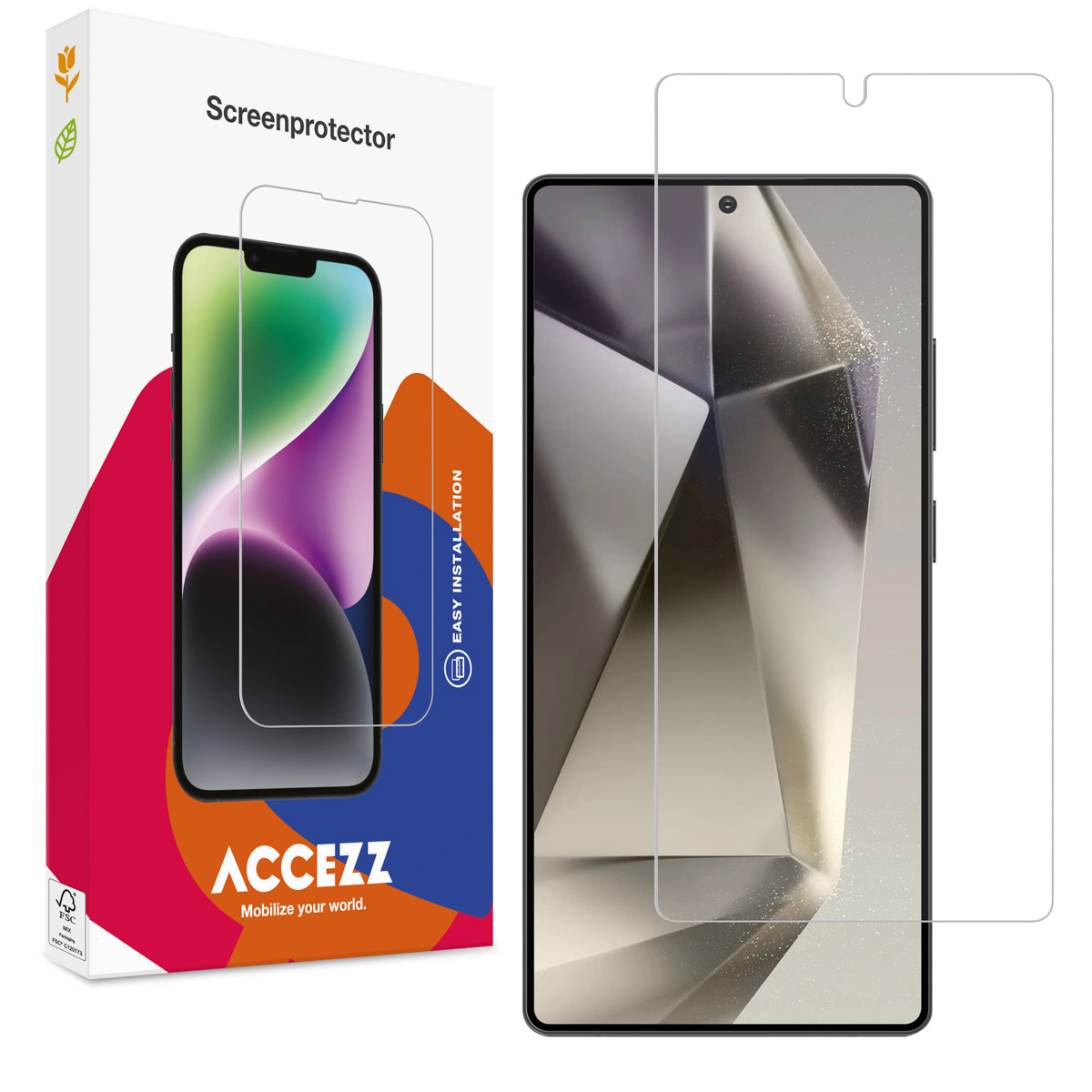 Accezz Protection d'écran en verre trempé Samsung Galaxy S25 Ultra