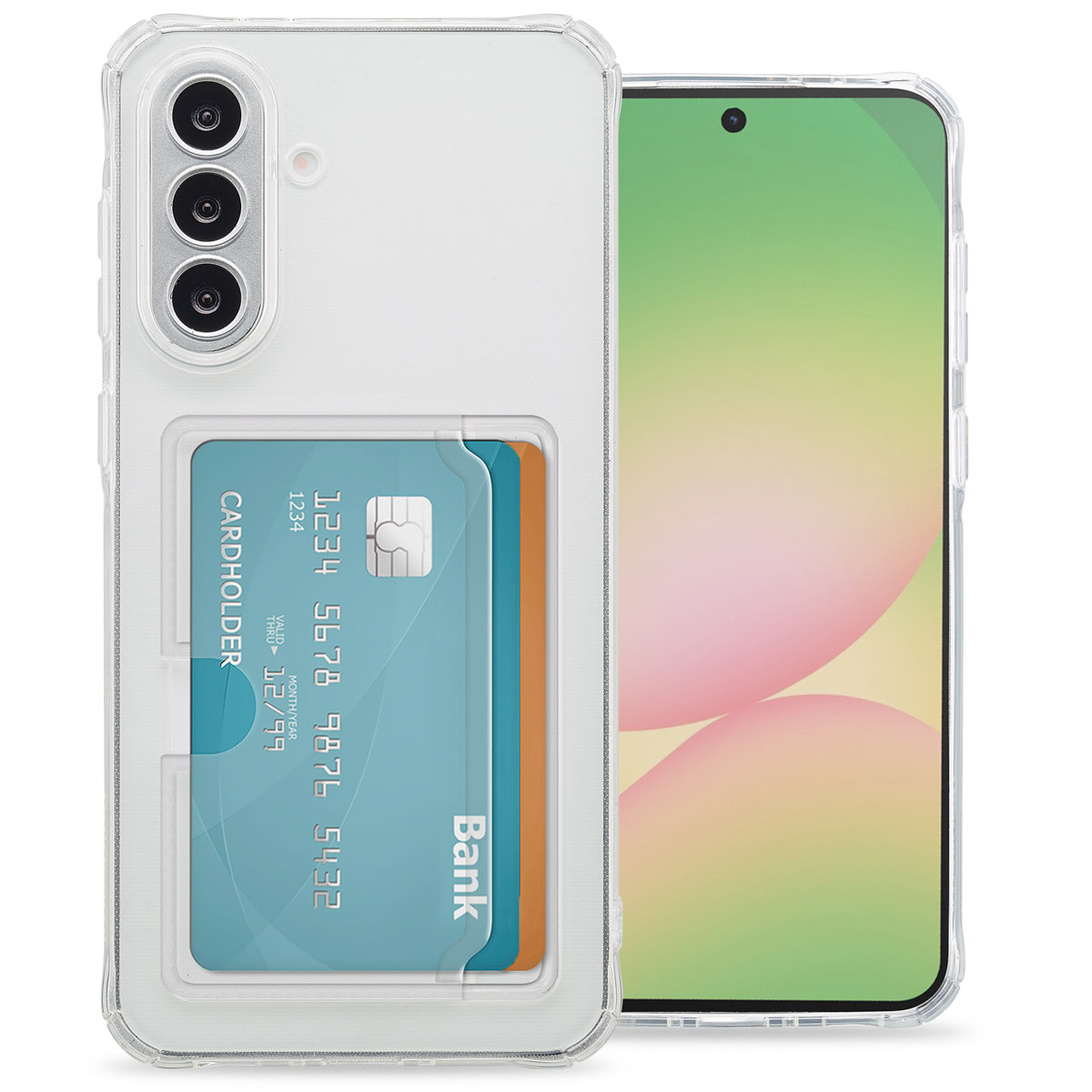 imoshion Softcase Backcover met pasjeshouder voor de Samsung Galaxy A36 / A56 - Transparant