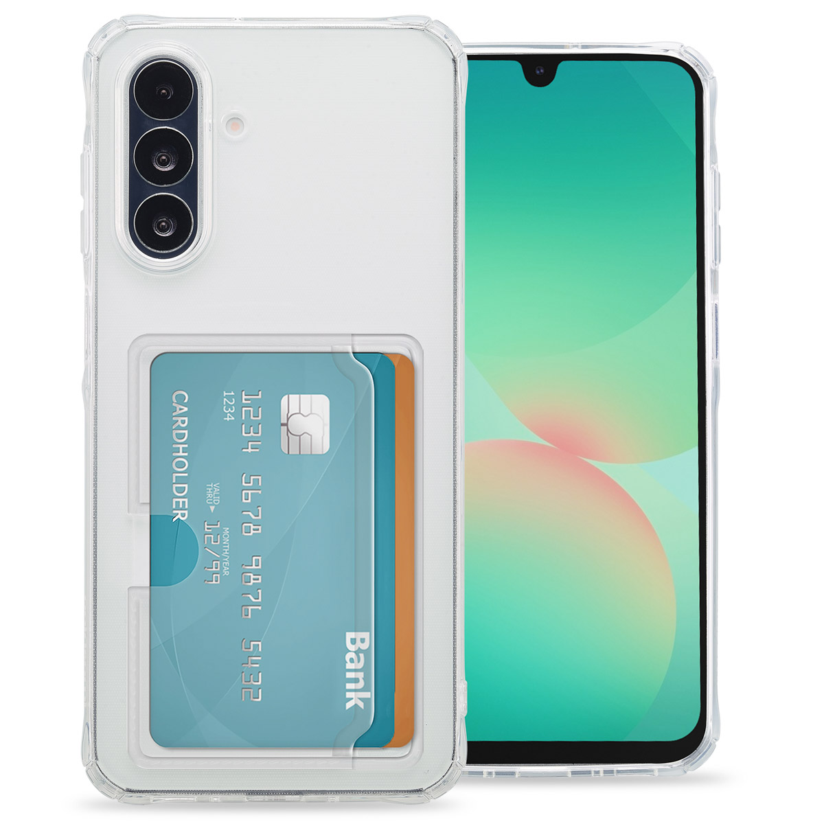 imoshion Coque silicone avec porte-cartes Samsung Galaxy A26 - Transparent