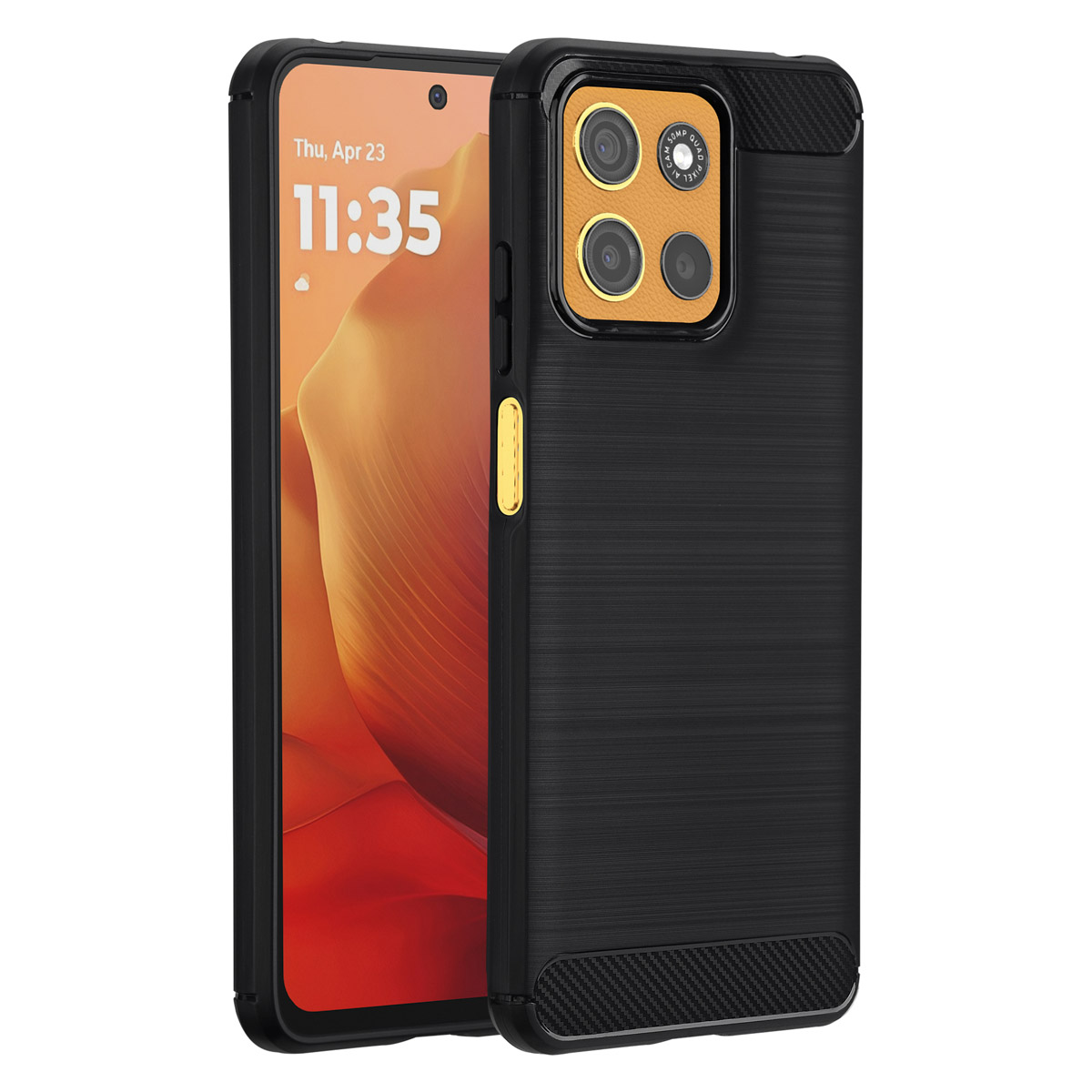 imoshion Brushed Backcover voor de Motorola Moto G15 / G15 Power - Zwart
