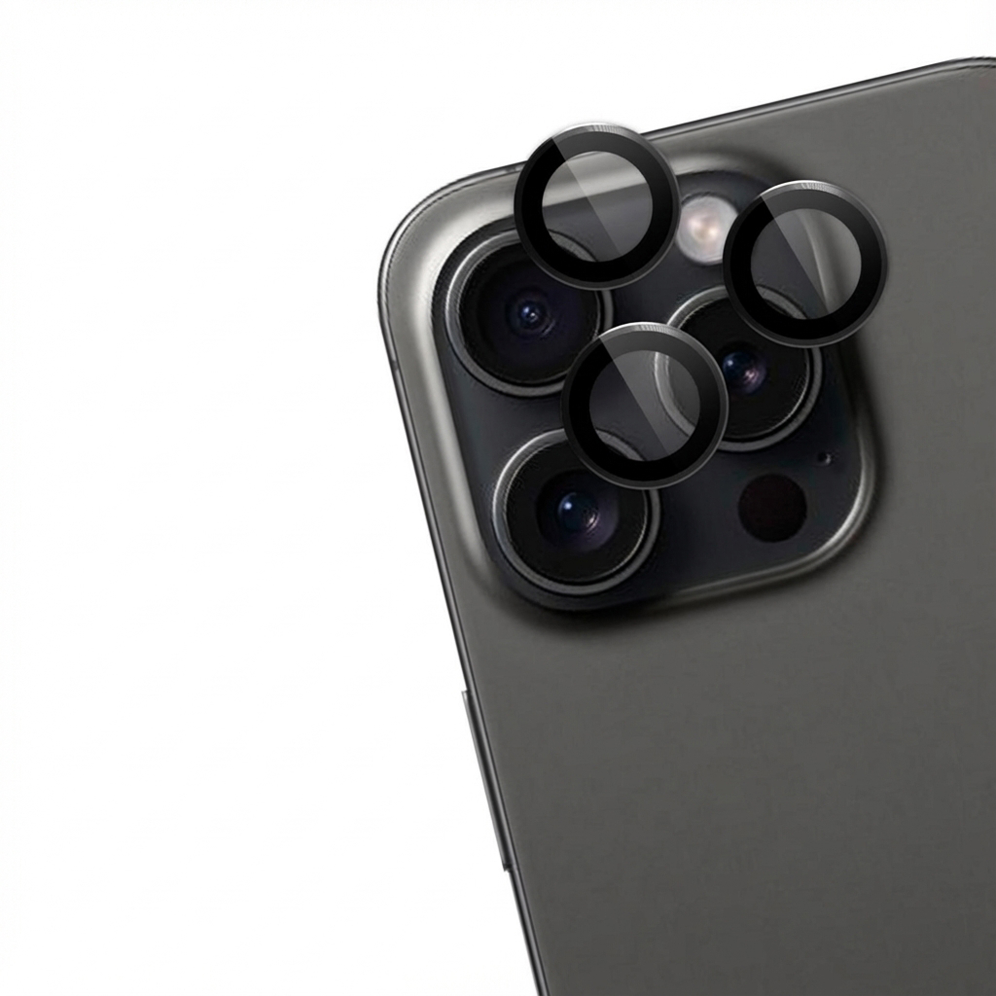 imoshion 2 Pack Camera lens protector voor de Apple iPhone 15 Pro / 15 Pro Max - Black Titanium
