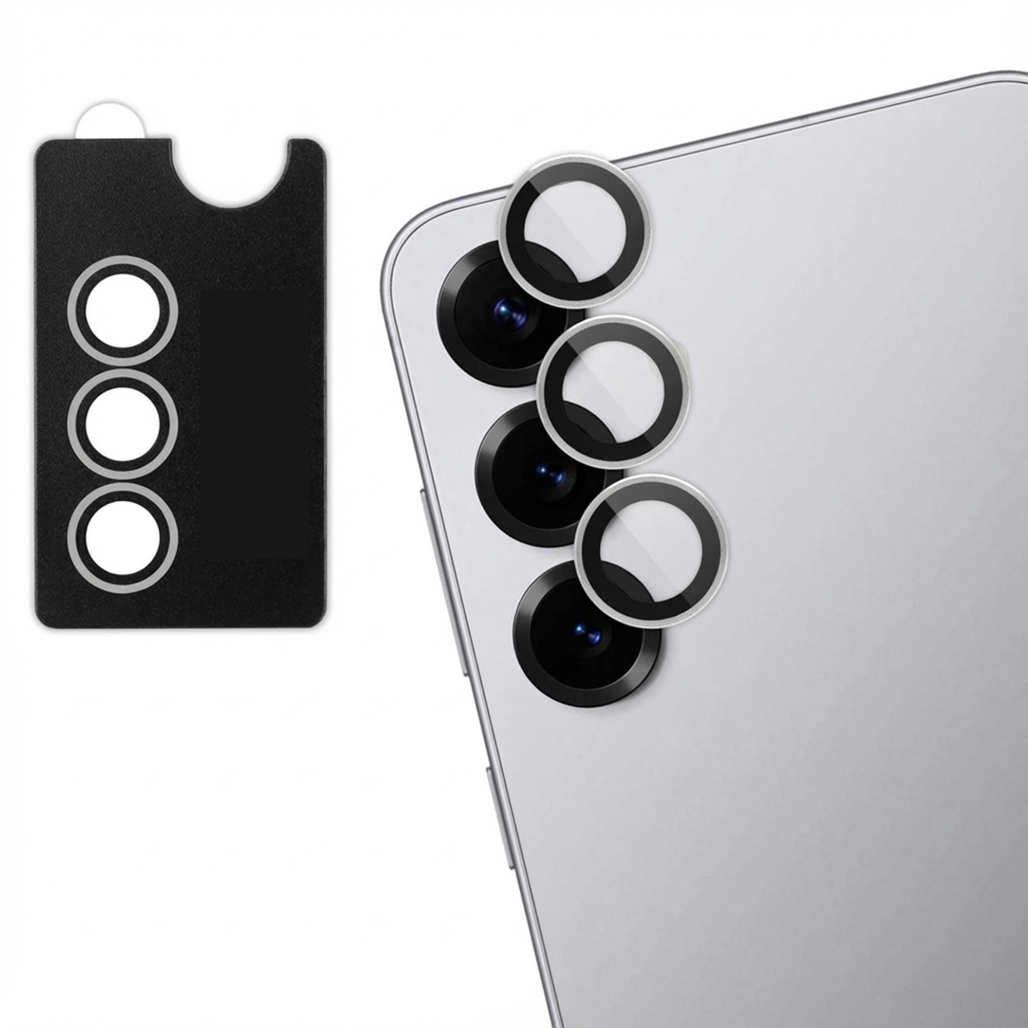 imoshion 2 Pack Camera lens protector voor de Samsung Galaxy S25 - Silver Shadow