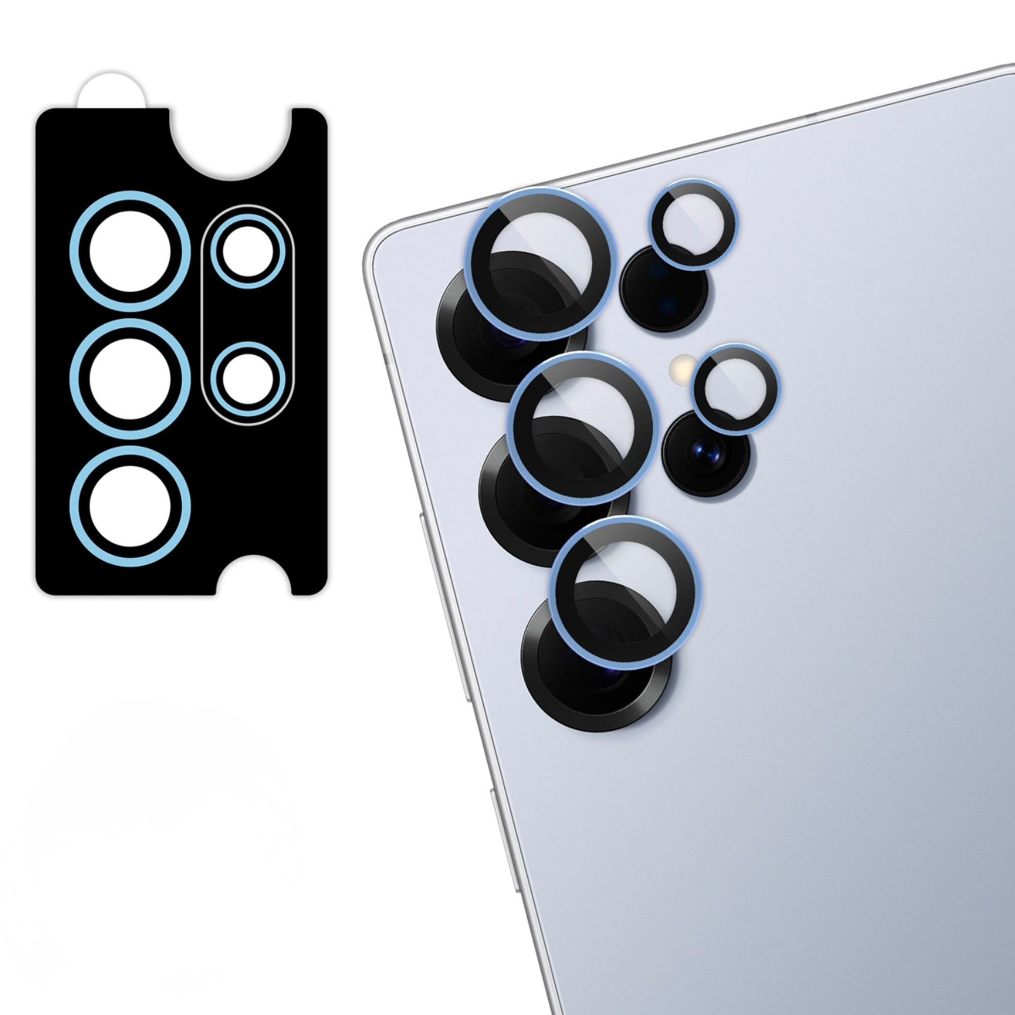 imoshion 2 Pack Camera lens protector voor de Samsung Galaxy S25 Ultra - Titanium Silverblue