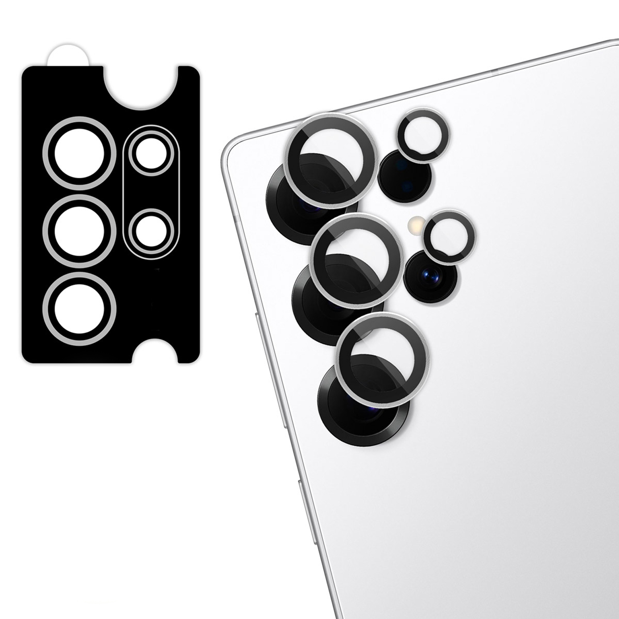 imoshion 2 Pack Camera lens protector voor de Samsung Galaxy S25 Ultra - Titanium Whitesilver