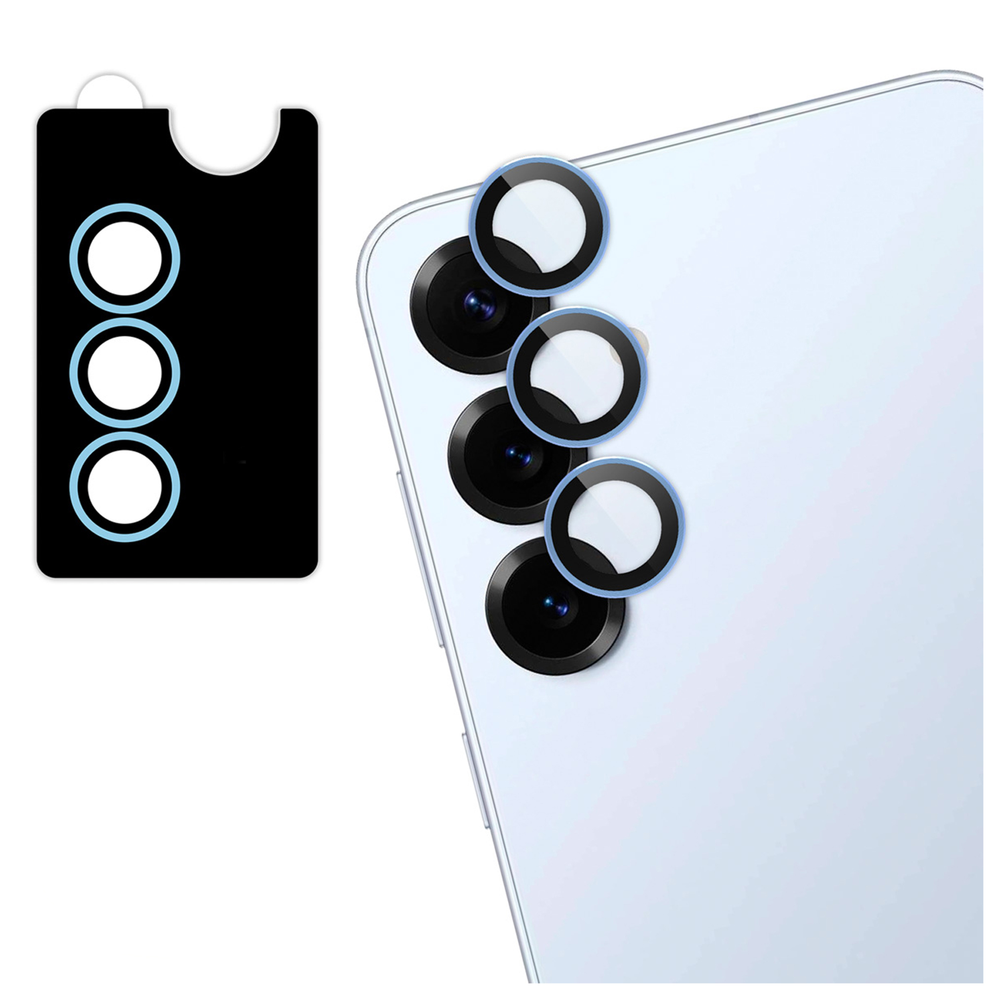imoshion 2 Pack Camera lens protector voor de Samsung Galaxy S25 Plus - Icyblue
