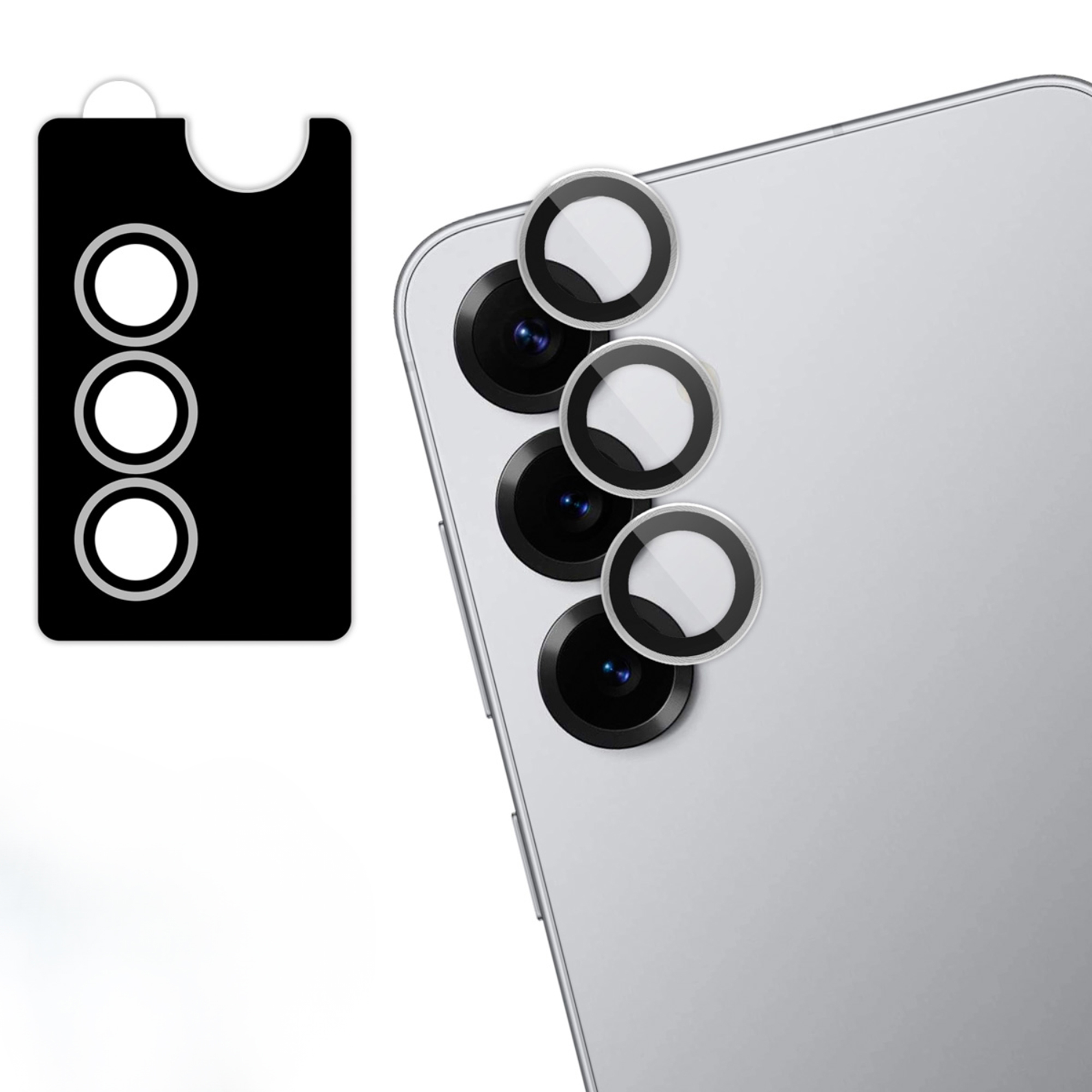 imoshion 2 Pack Camera lens protector voor de Samsung Galaxy S25 Plus - Silver Shadow