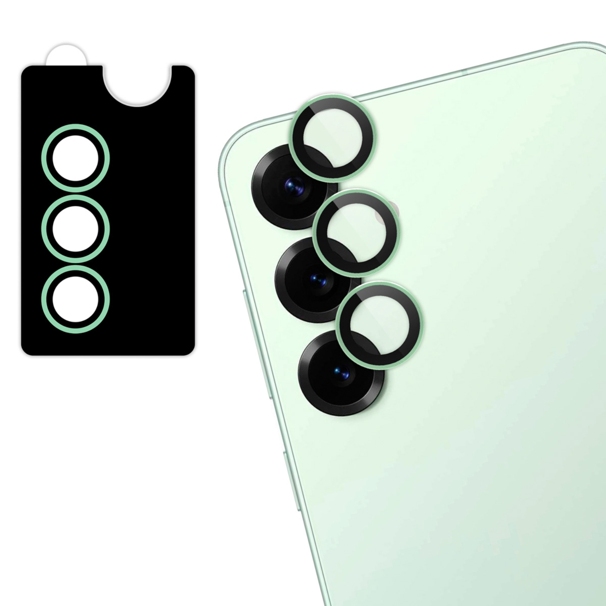 imoshion 2 Pack Camera lens protector voor de Samsung Galaxy S25 Plus - Mint