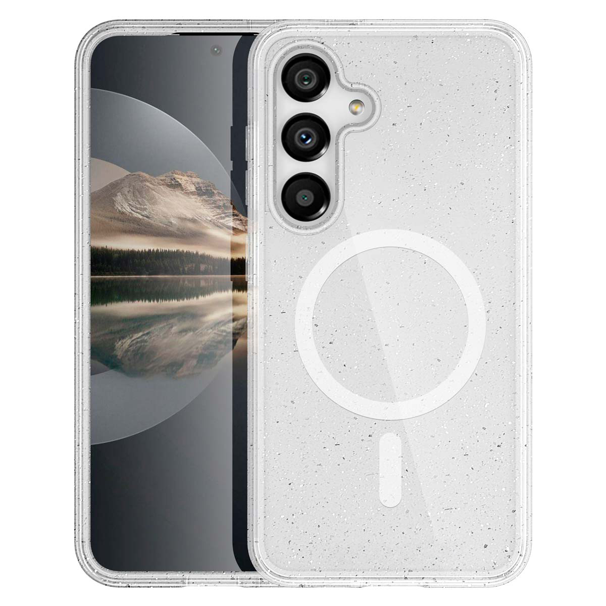 imoshion Sparkle Backcover met MagSafe voor de Samsung Galaxy S25 Plus - Transparant