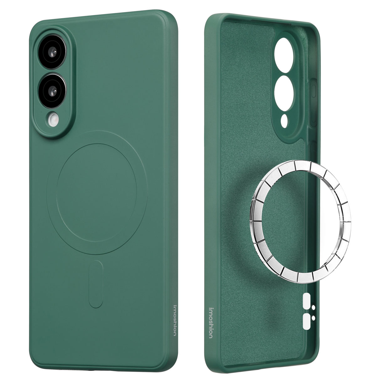 imoshion Coque Couleur avec MagSafe Samsung Galaxy S25 Edge - Vert foncé