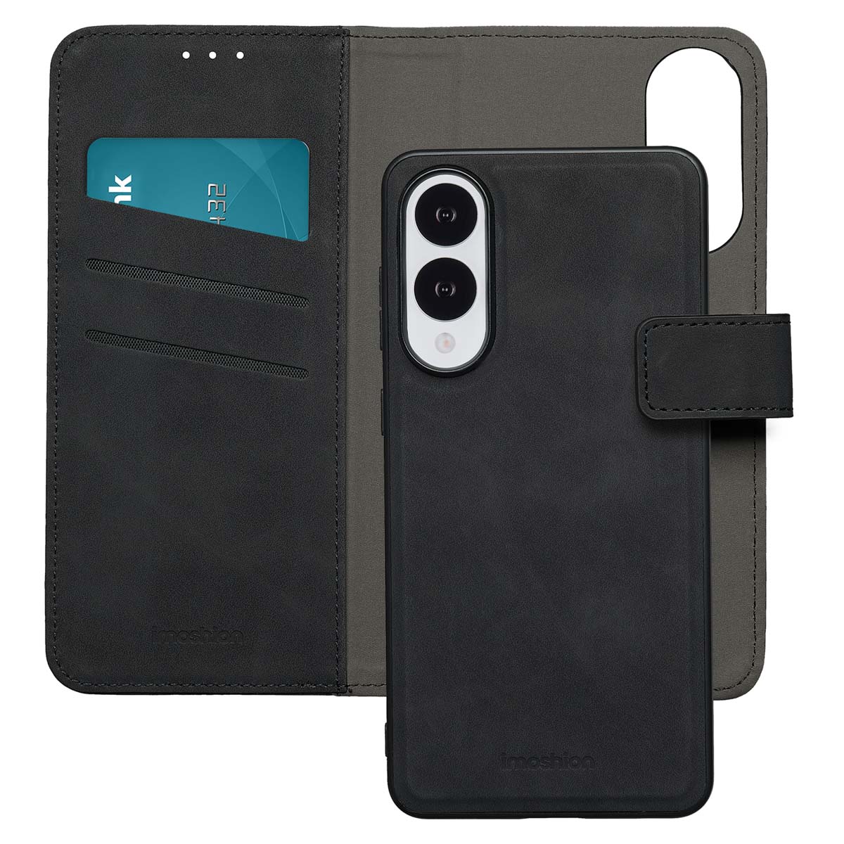 imoshion Etui de télephone luxe 2-en-1 amovible Samsung Galaxy S25 Edge - Noir