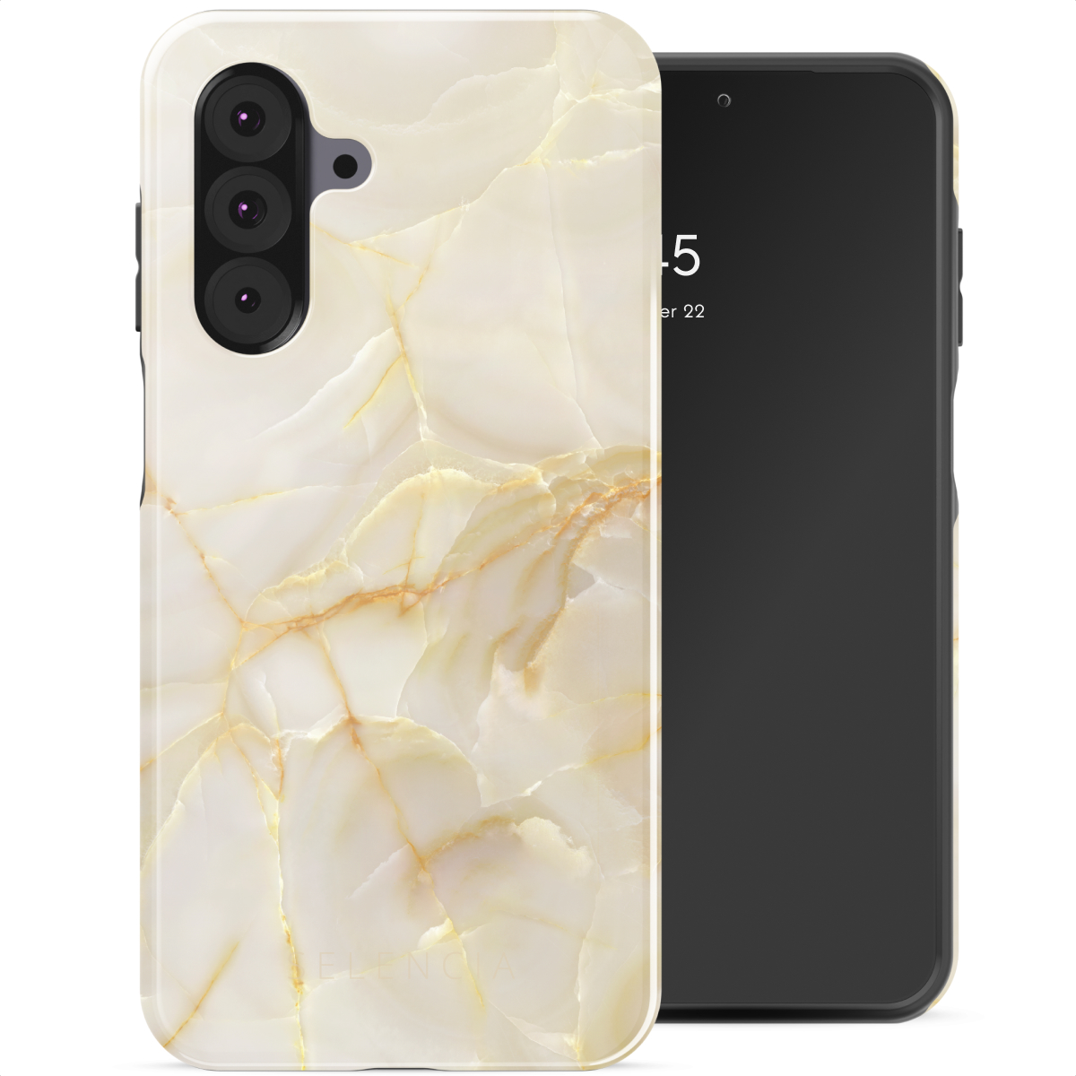 Selencia Coque arrière Vivid Samsung Galaxy A26 - Golden Beige Marble