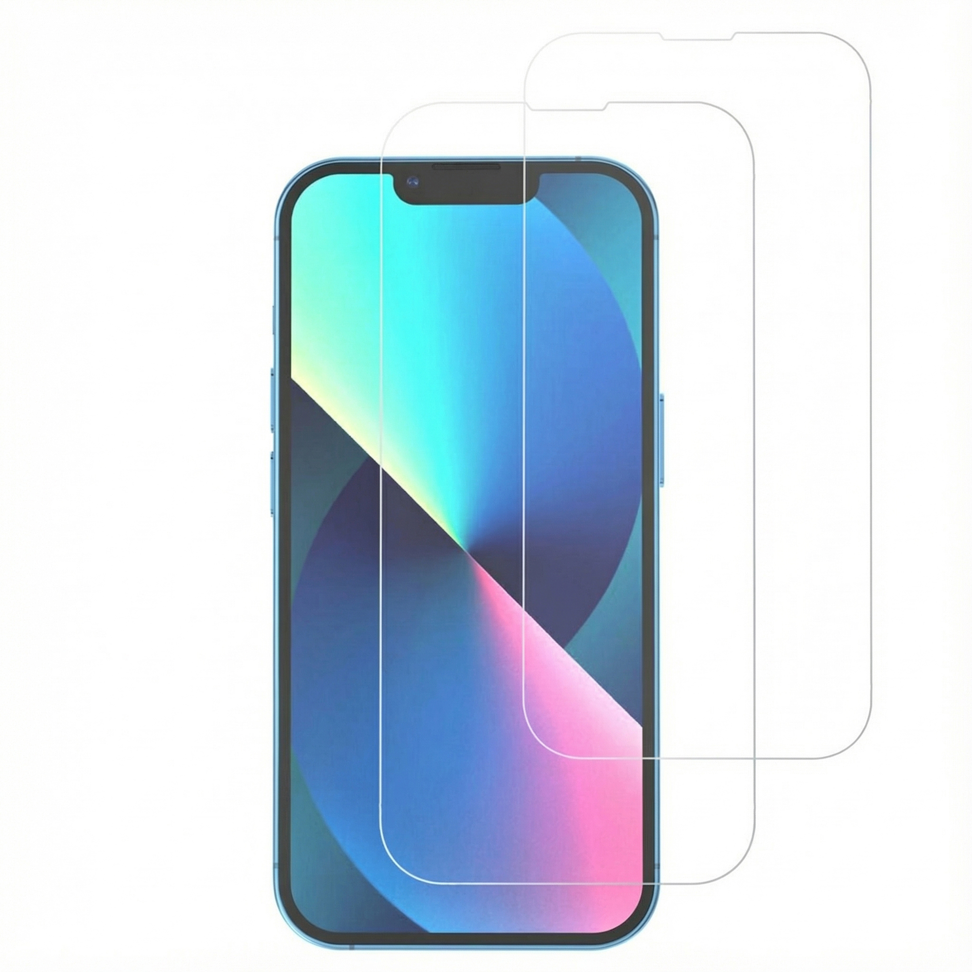 Accezz Gehard Glas Screenprotector 2-pack voor de Apple iPhone 13 Mini