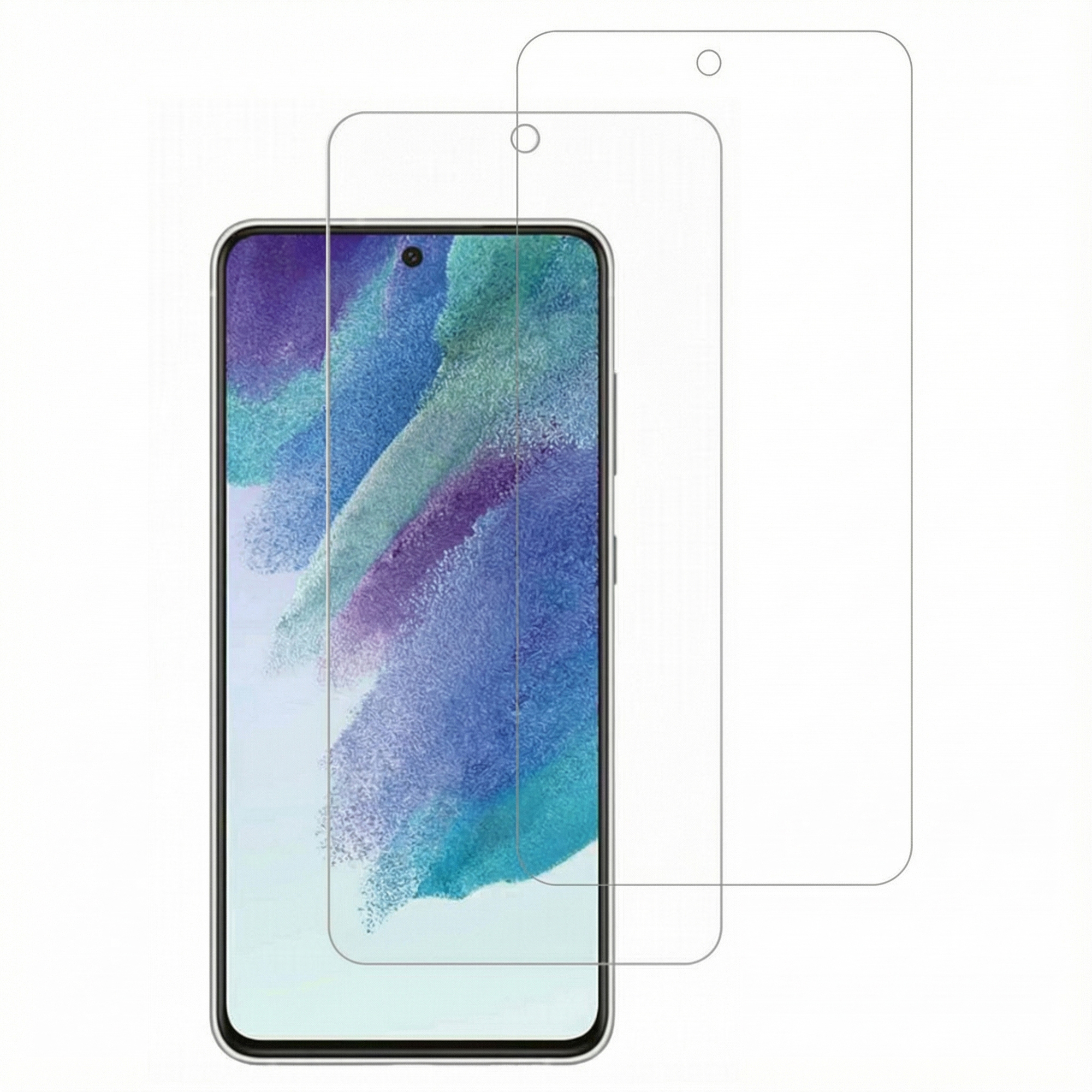 Accezz Gehard Glas Screenprotector 2-pack voor de Samsung Galaxy S21 FE