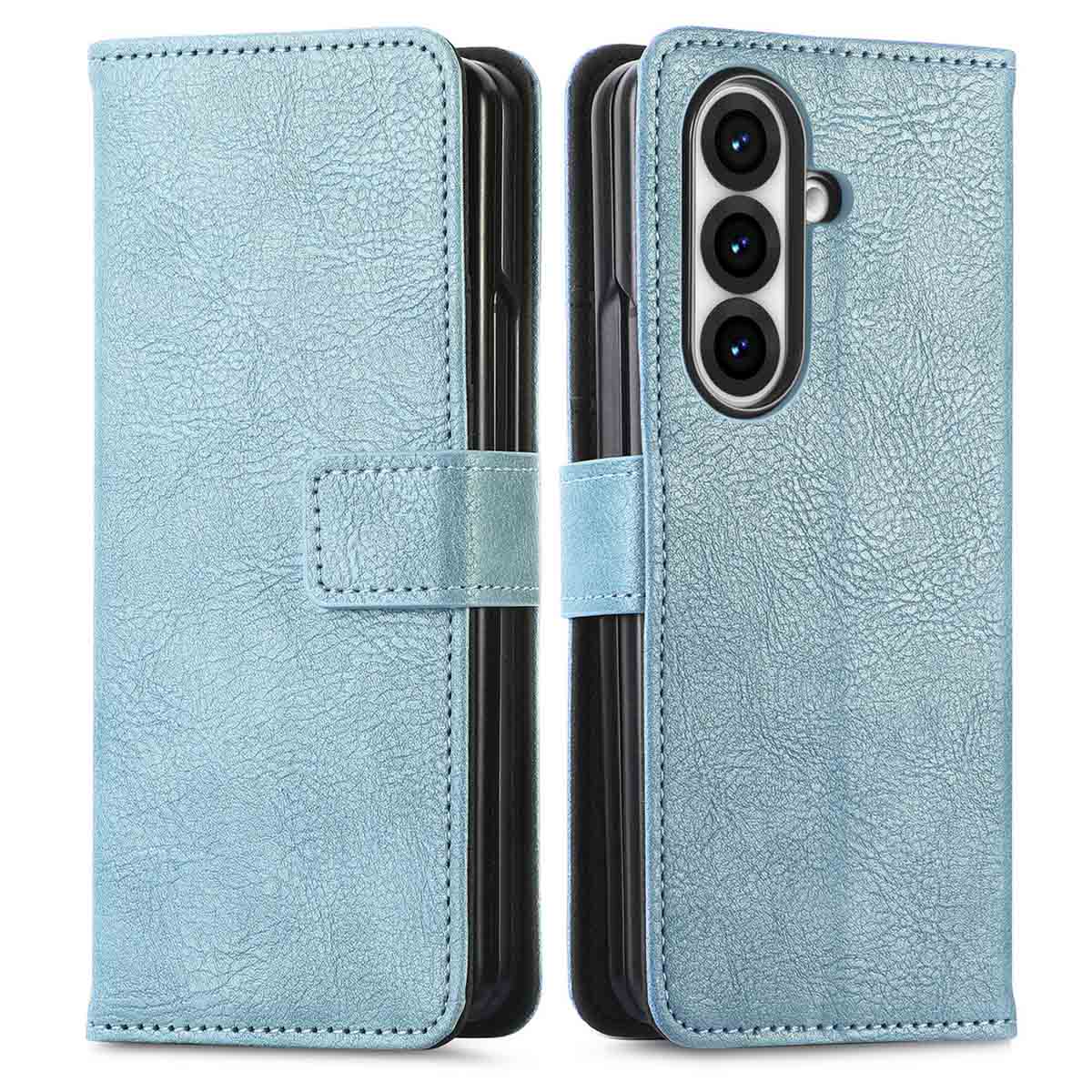 imoshion Luxe Bookcase voor de Samsung Galaxy Fold 7 - Lichtblauw