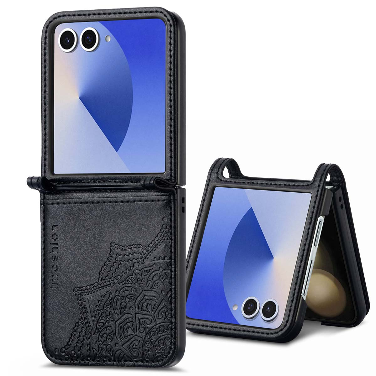 imoshion Mandala Bookcase voor de Samsung Galaxy Z Flip 7 - Zwart