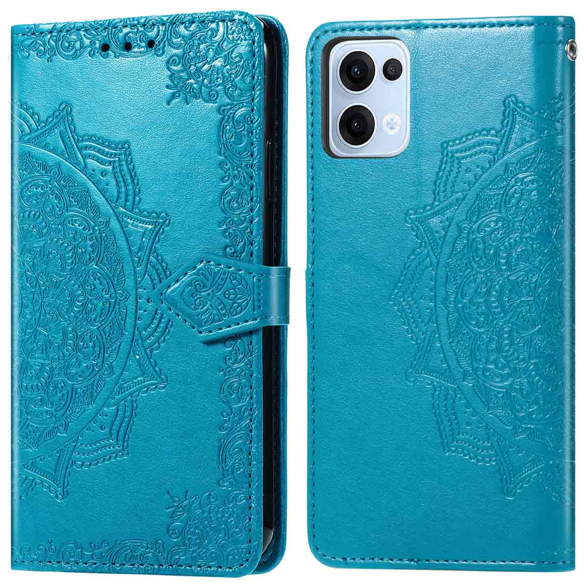 imoshion Mandala Bookcase voor de Oppo Reno 13 - Turquoise