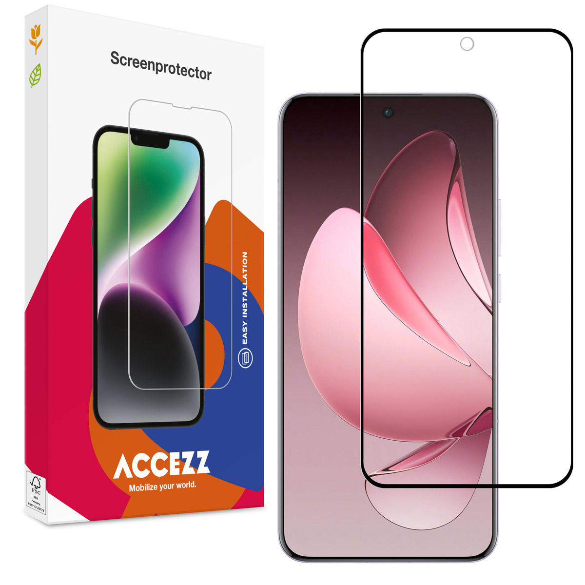 Accezz Protection d'écran en verre trempé Oppo Reno 13 Pro