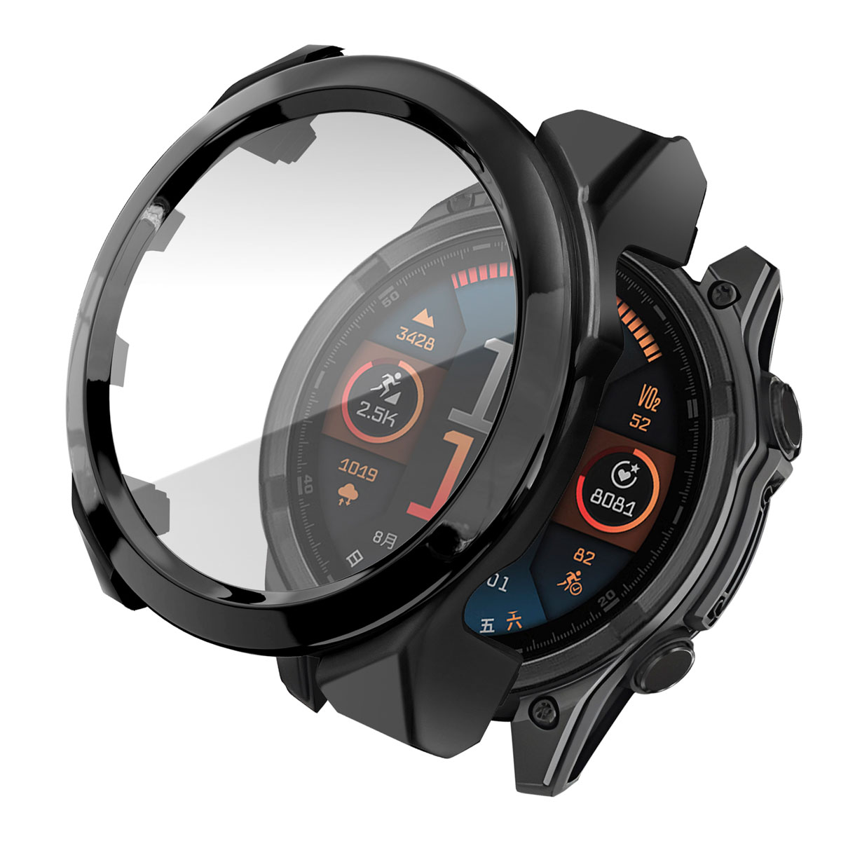 imoshion Full Cover Hardcase voor de Garmin Fenix 8 - 47 mm - Zwart
