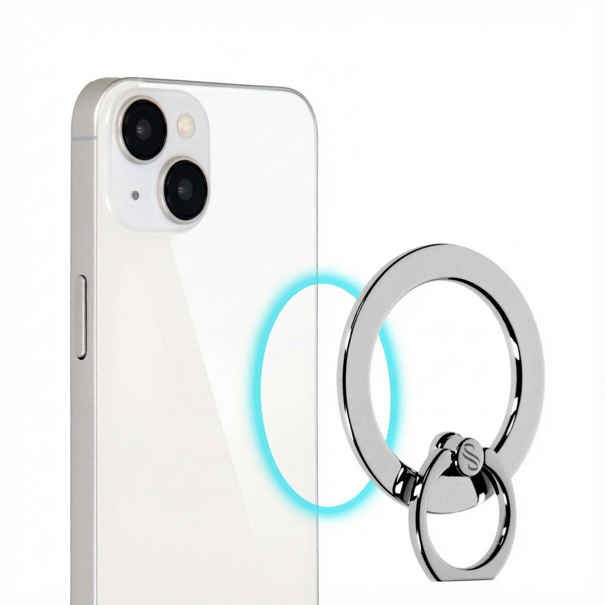 Selencia MagSafe telefoonring - Zilver