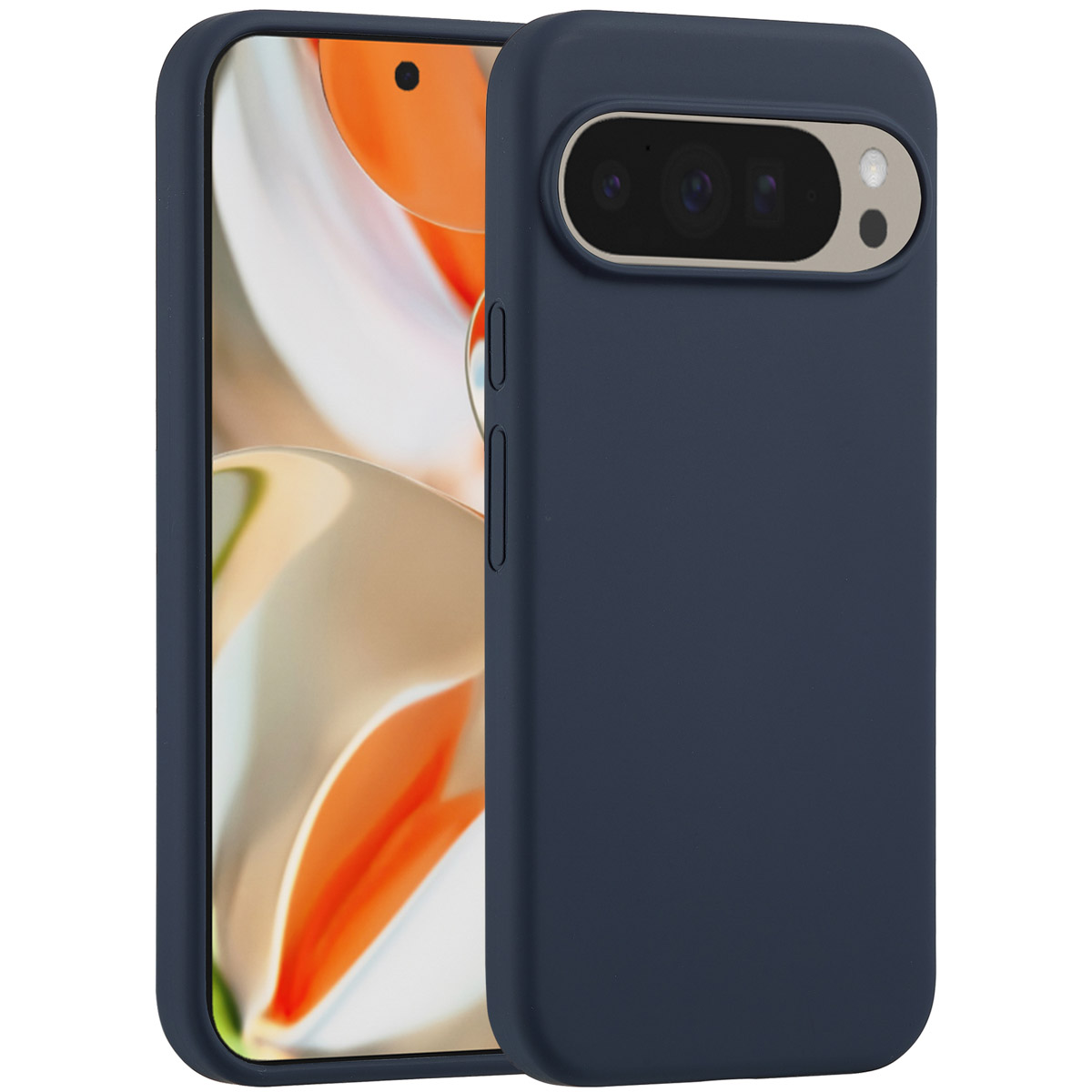 Accezz Coque Liquid Silicone Google Pixel 10 Pro XL - Bleu foncé