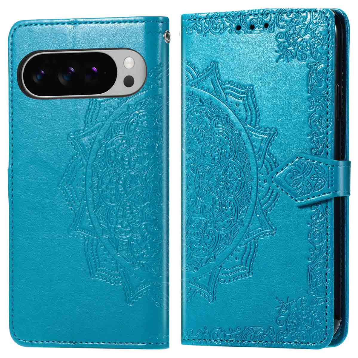 imoshion Mandala Bookcase voor de Google Pixel 10 Pro XL - Turquoise