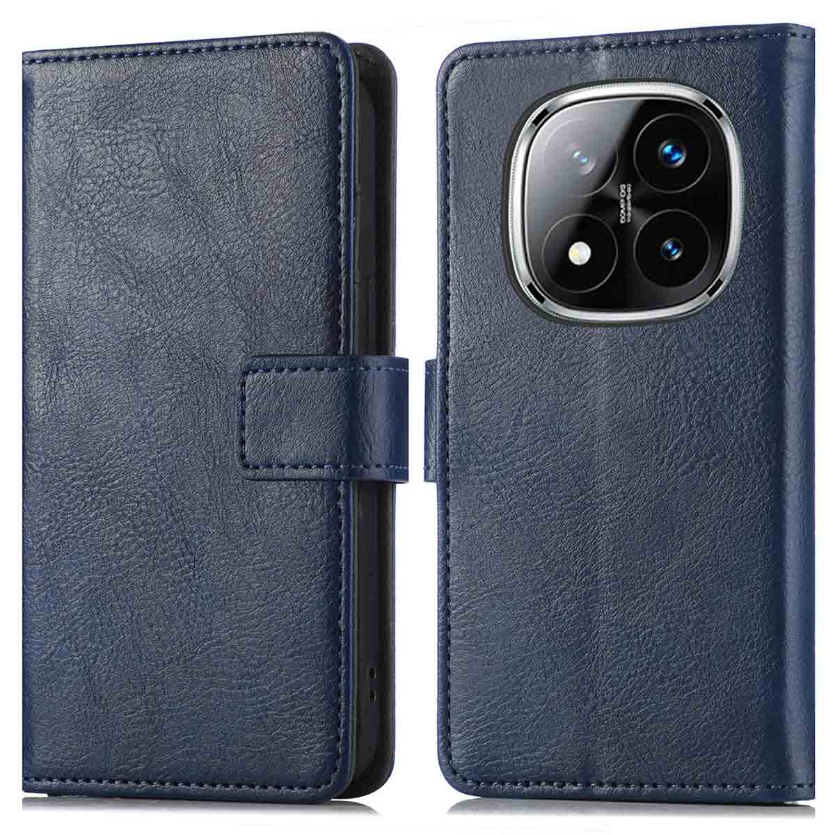 imoshion Luxe Bookcase voor de Xiaomi Redmi Note 14 Pro (4G) - Donkerblauw