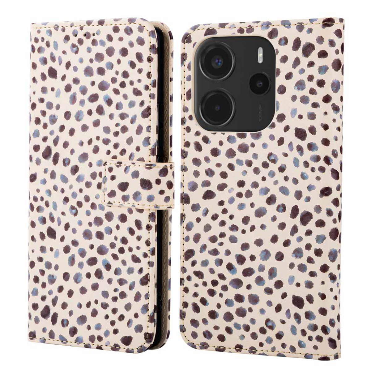 imoshion Design Bookcase voor de Xiaomi Redmi Note 14 (4G) - Black And White Dots