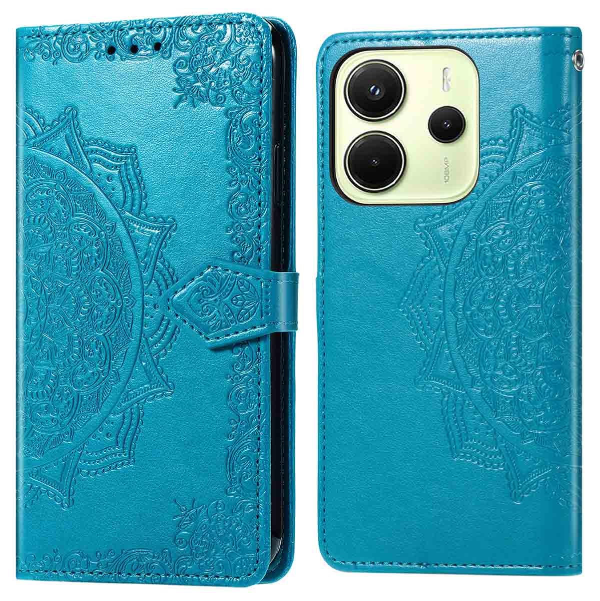 imoshion Mandala Bookcase voor de Xiaomi Redmi Note 14 (4G) - Turquoise