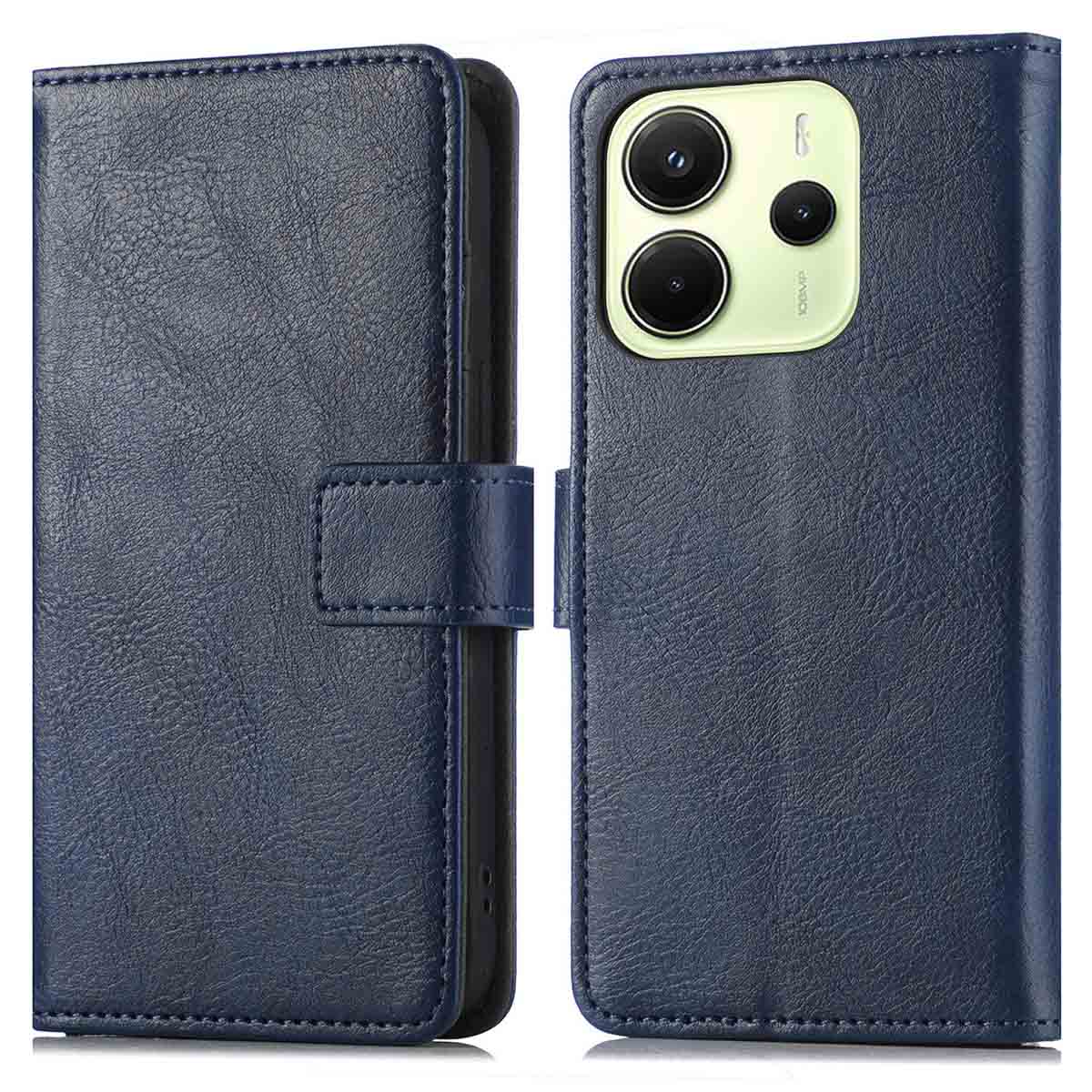 imoshion Luxe Bookcase voor de Xiaomi Redmi Note 14 (4G) - Donkerblauw