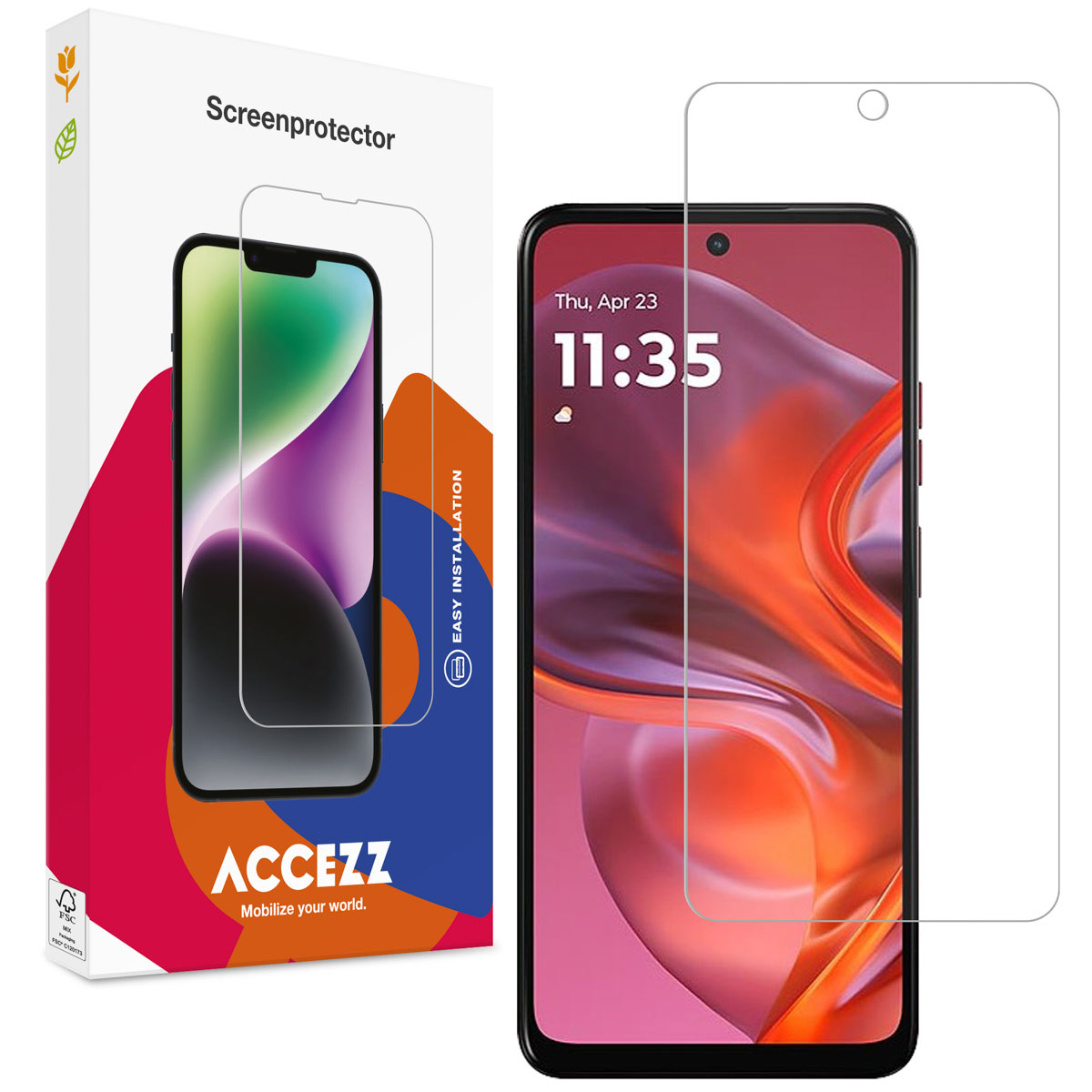 Accezz Protection d'écran en verre trempé Motorola Moto G05 / E15